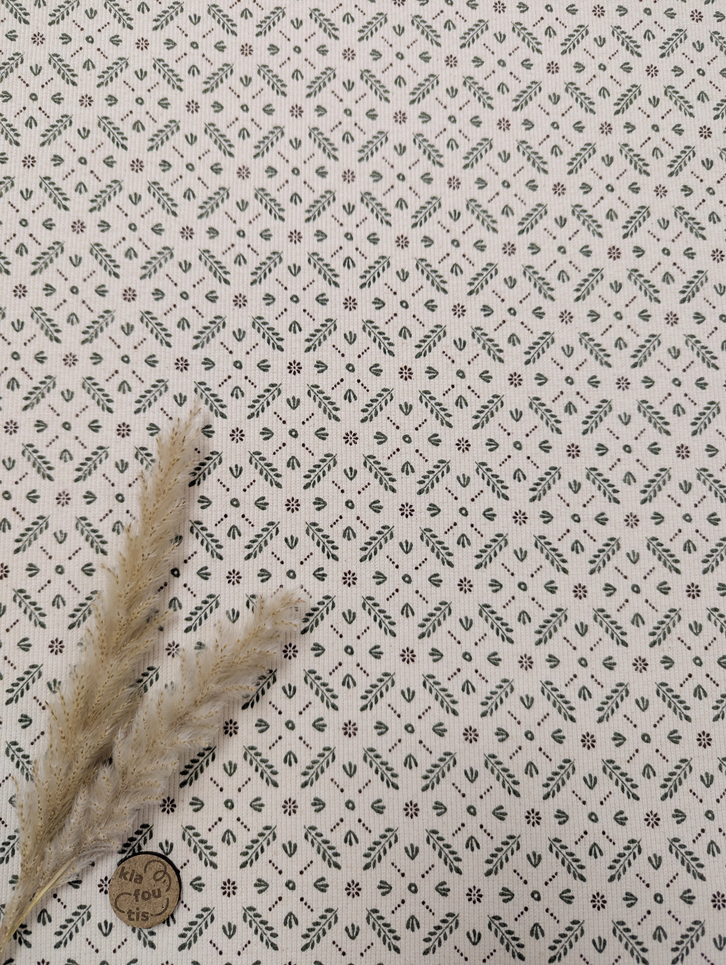 Jersey de coton BIO texturé ligné - miniatures