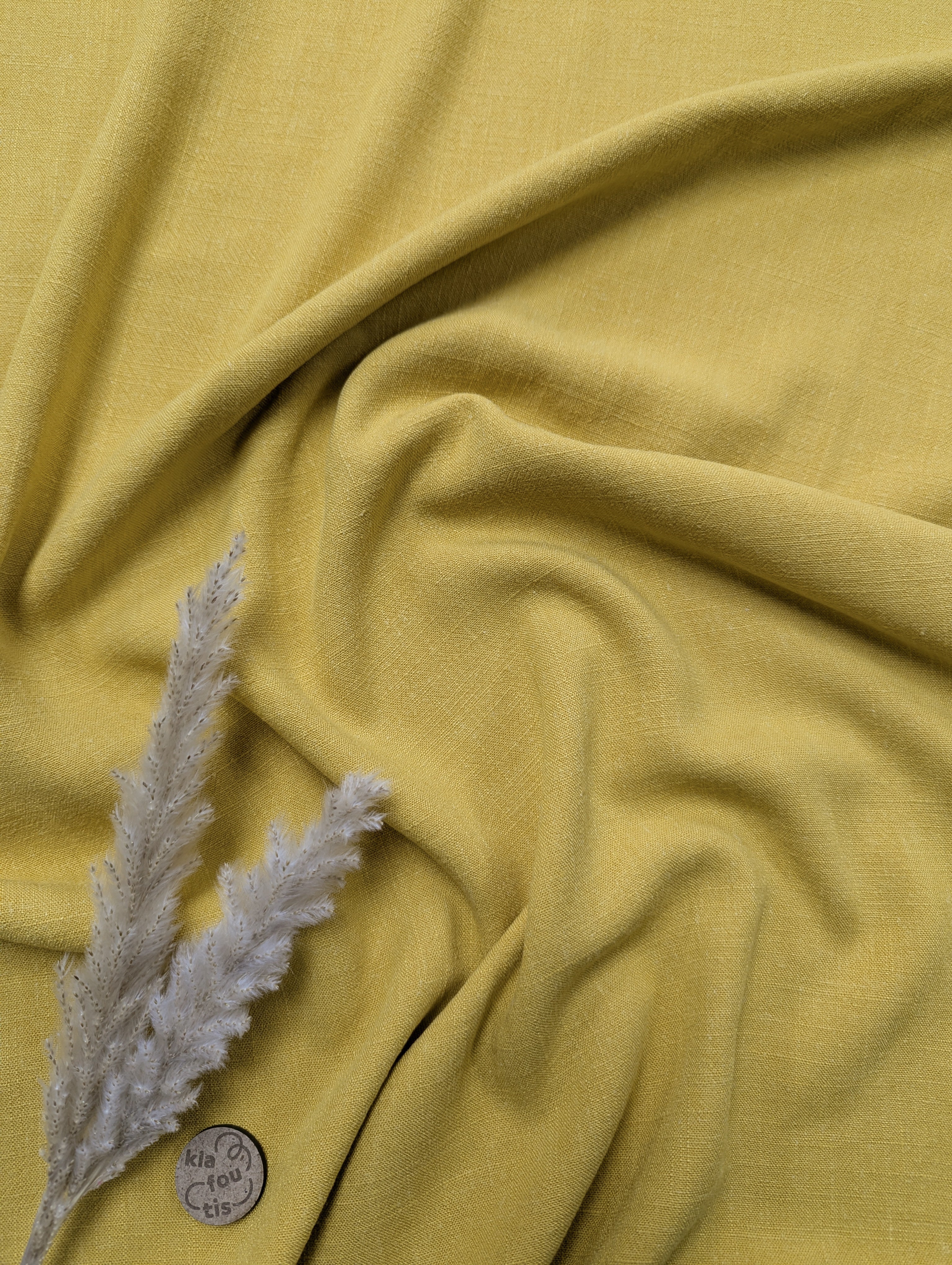 Lin viscose - Jaune soleil