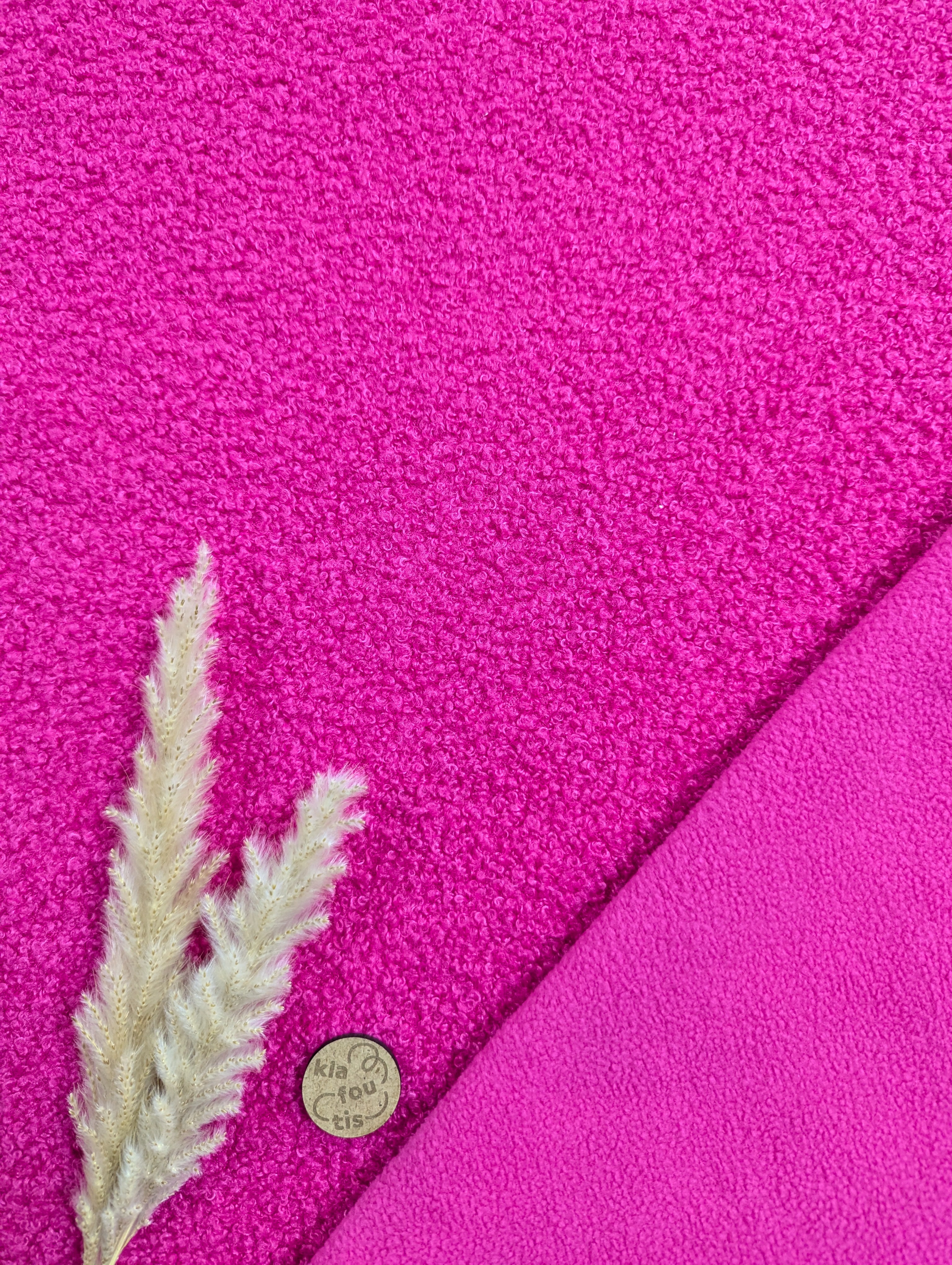 Teddy stretch doublé polaire - rose fuchsia