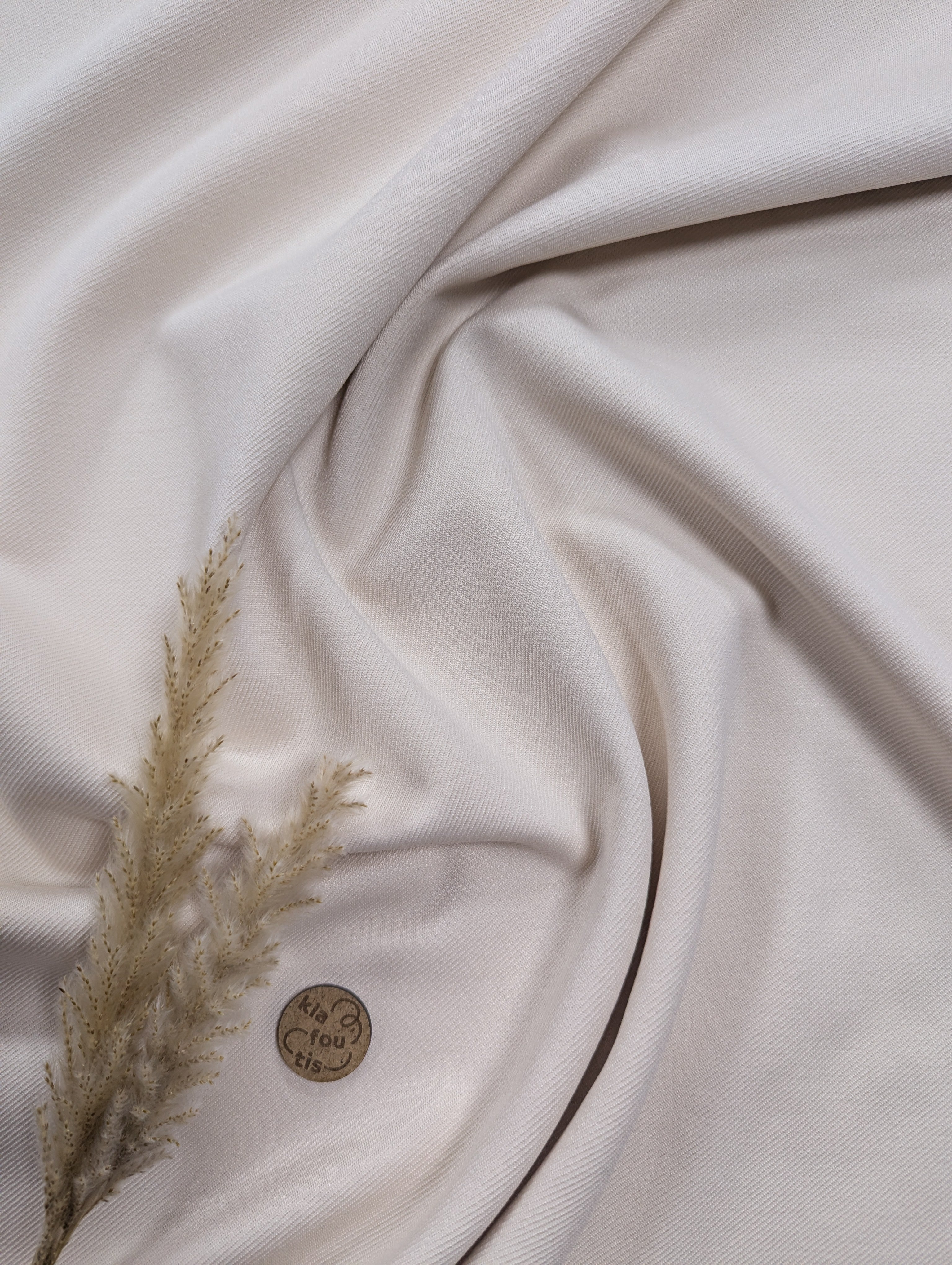 Twill extensible - crème