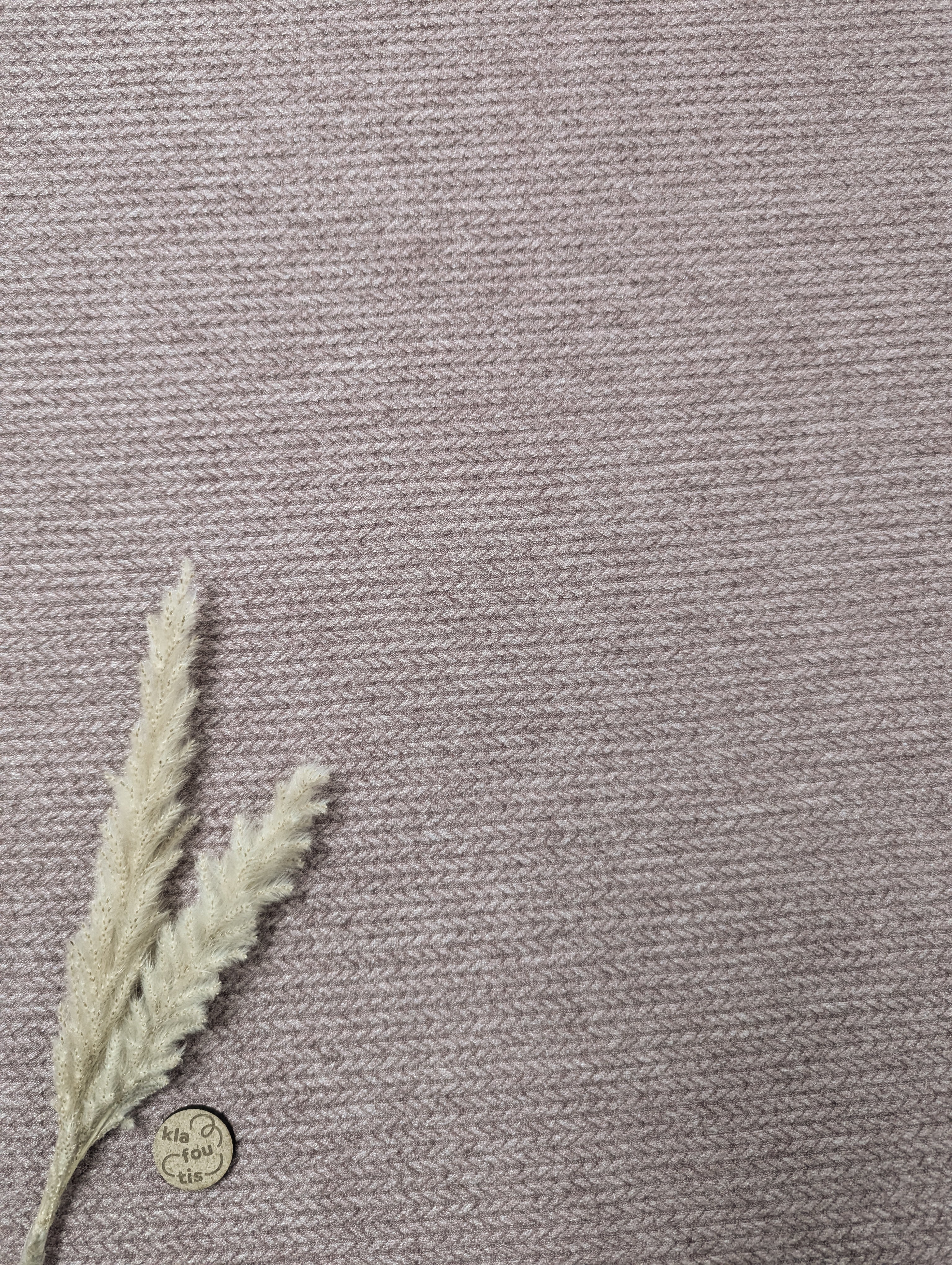 Maille effet tricot torsadé - Taupe