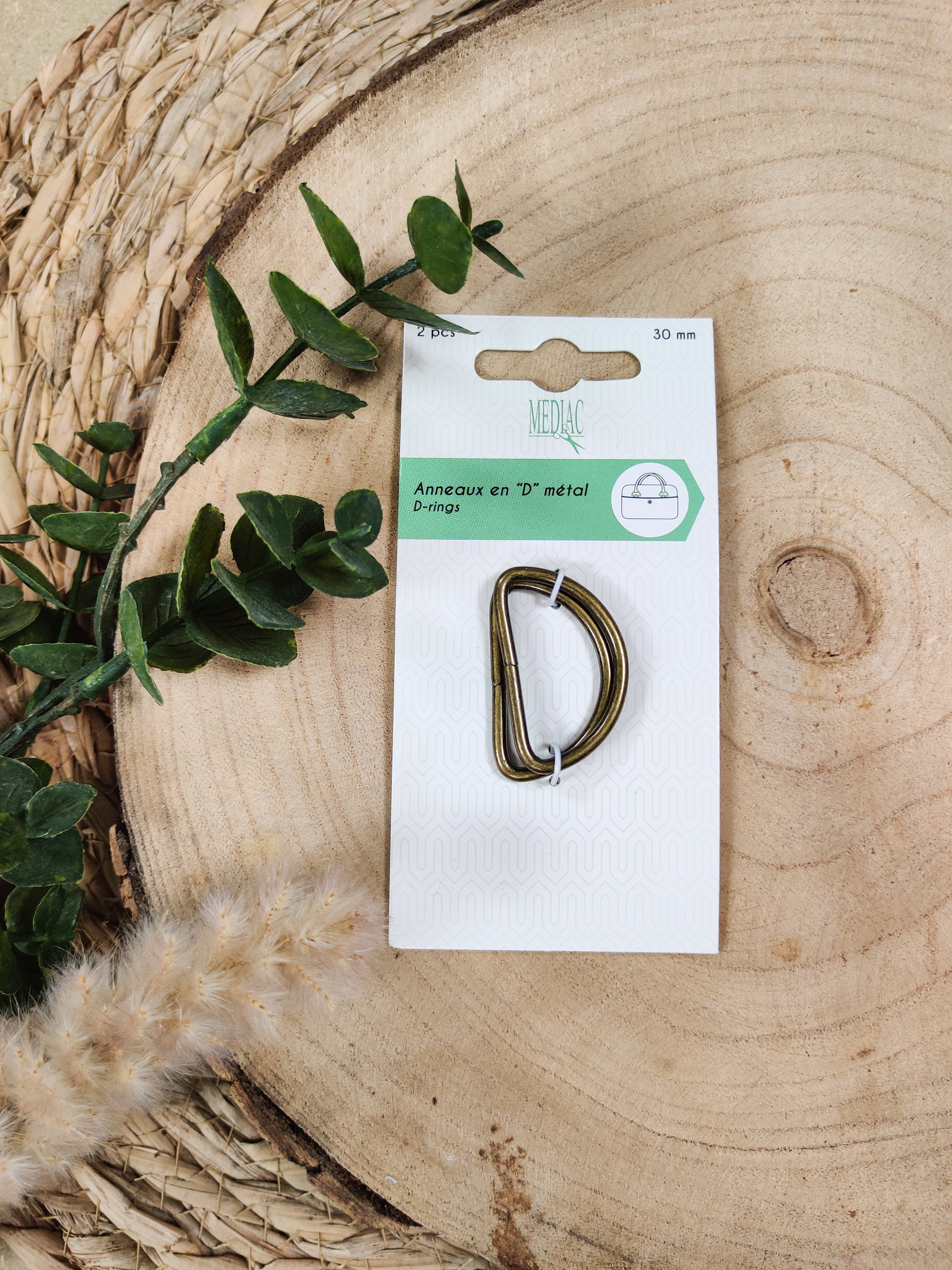 Anneaux demi-lunes pour sacs