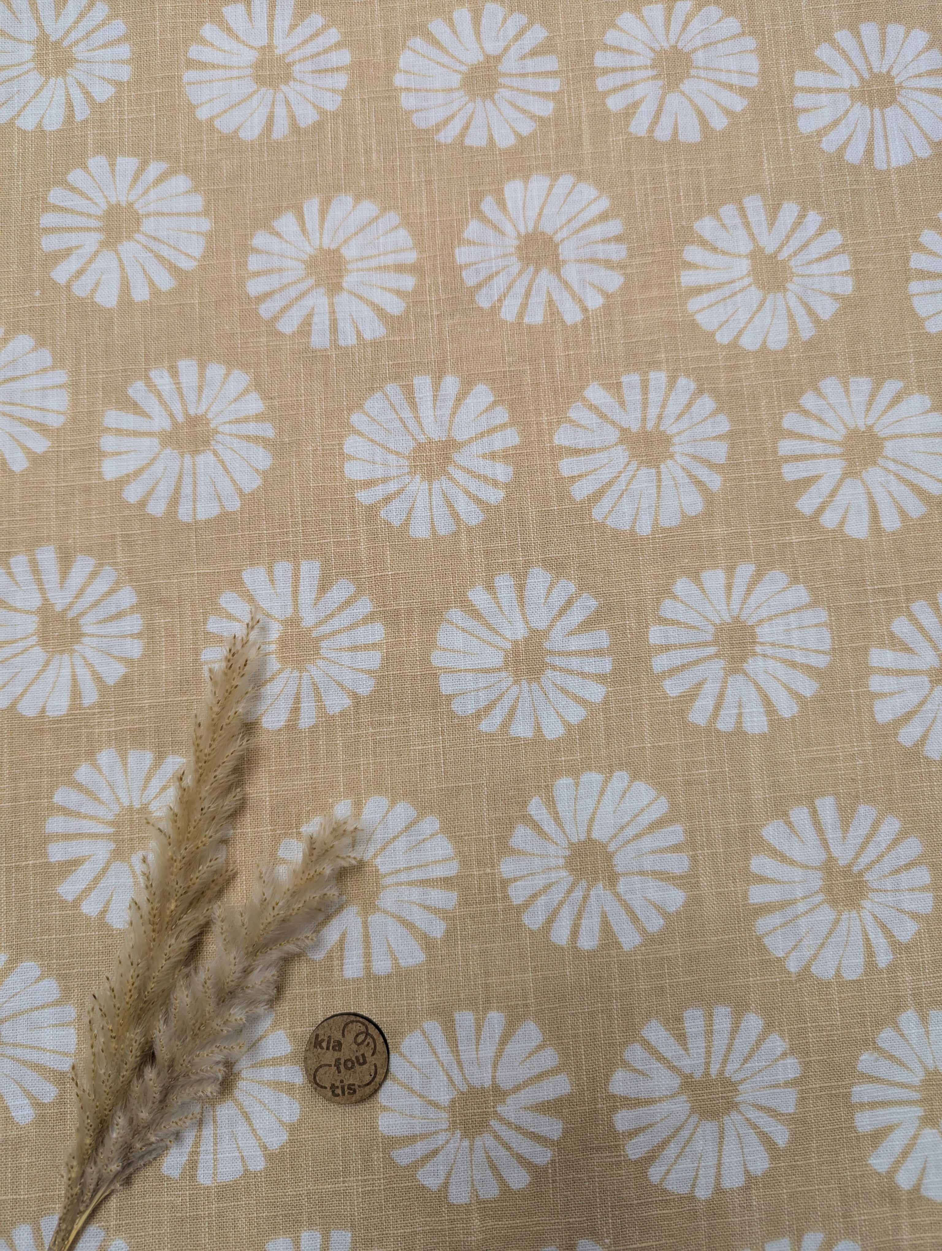 Lin coton beige - floraison