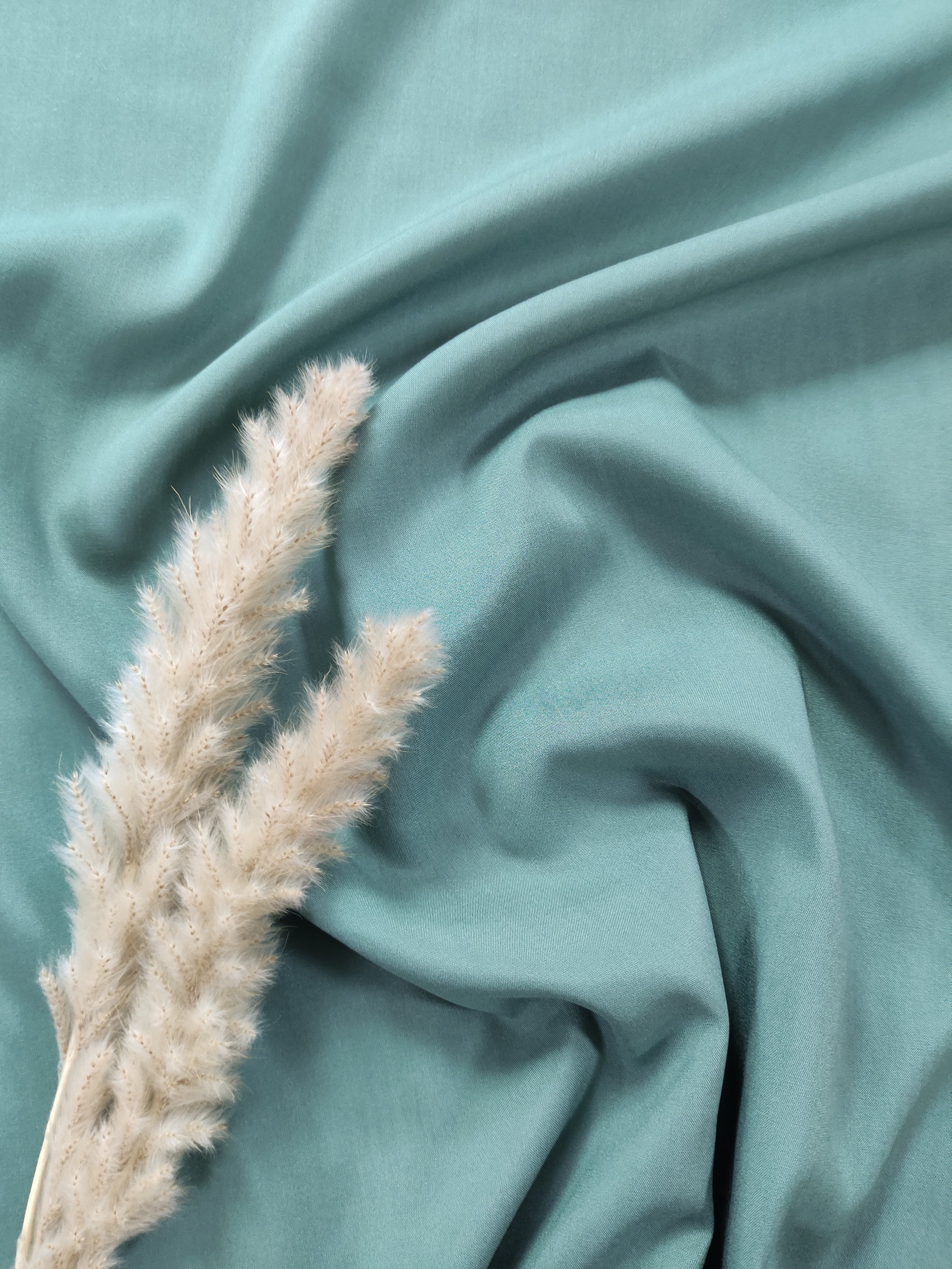 Popeline de viscose - Vert Eucalyptus