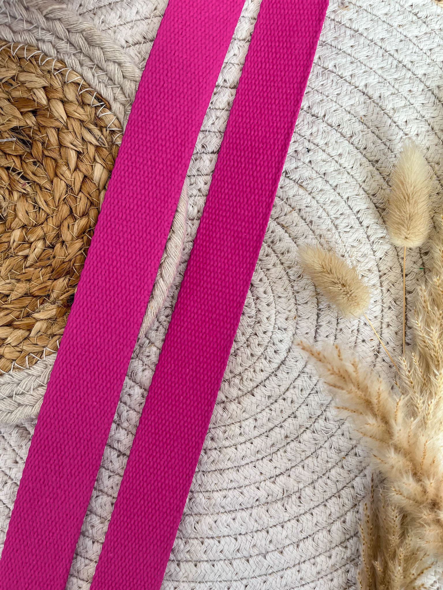 Sangle 100% coton - Rose vif