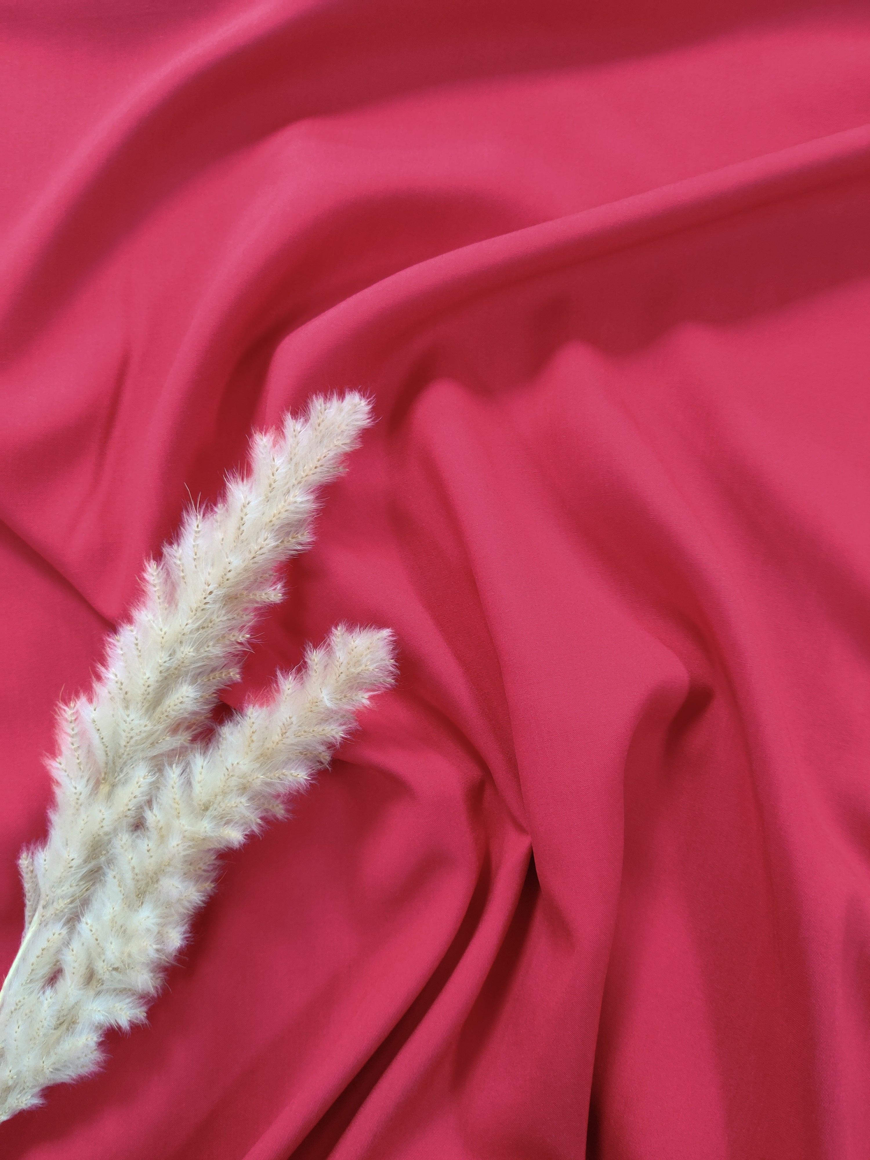 Popeline de viscose - Rouge foncé