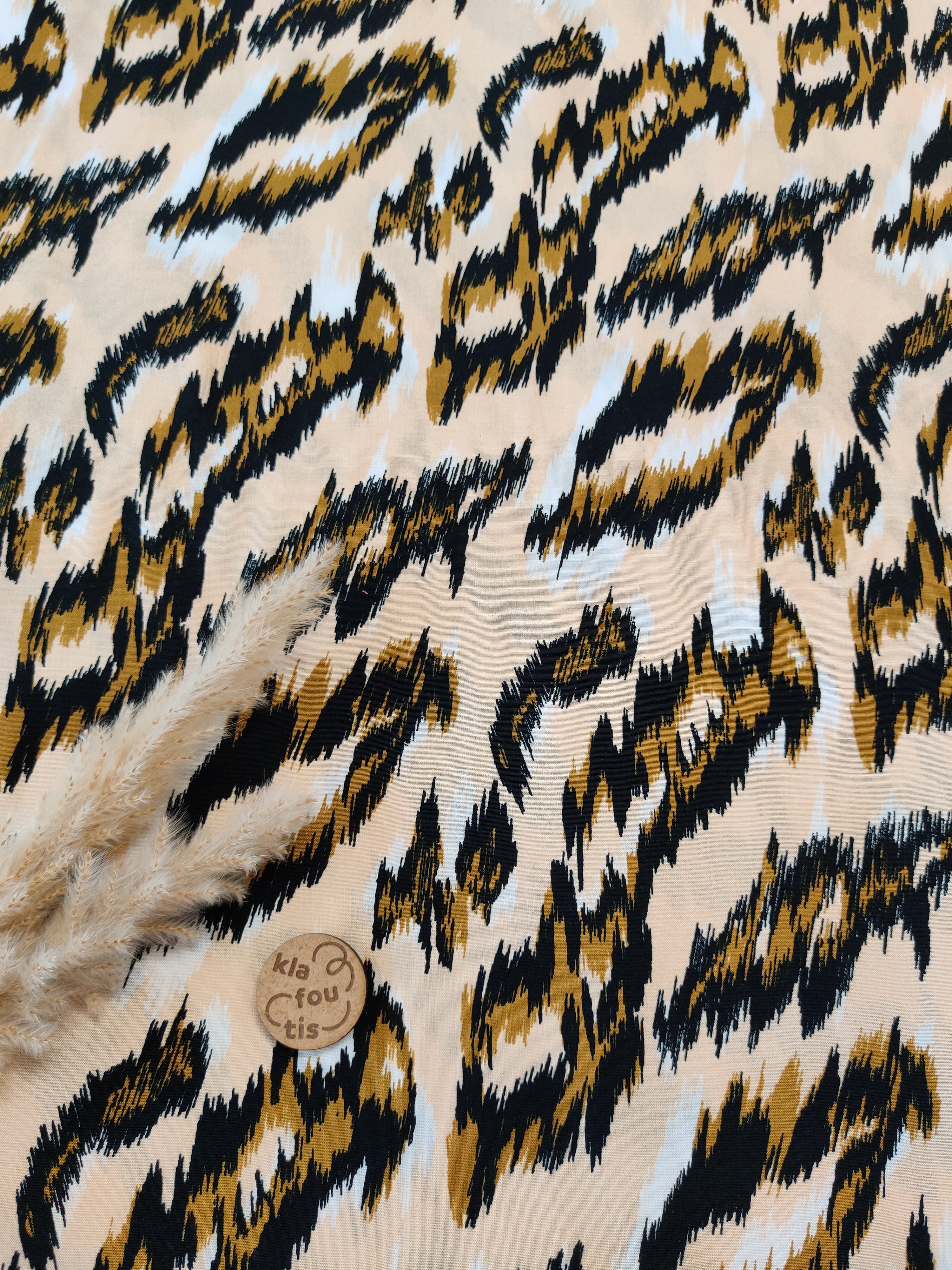 Popeline de viscose - Ombres félines