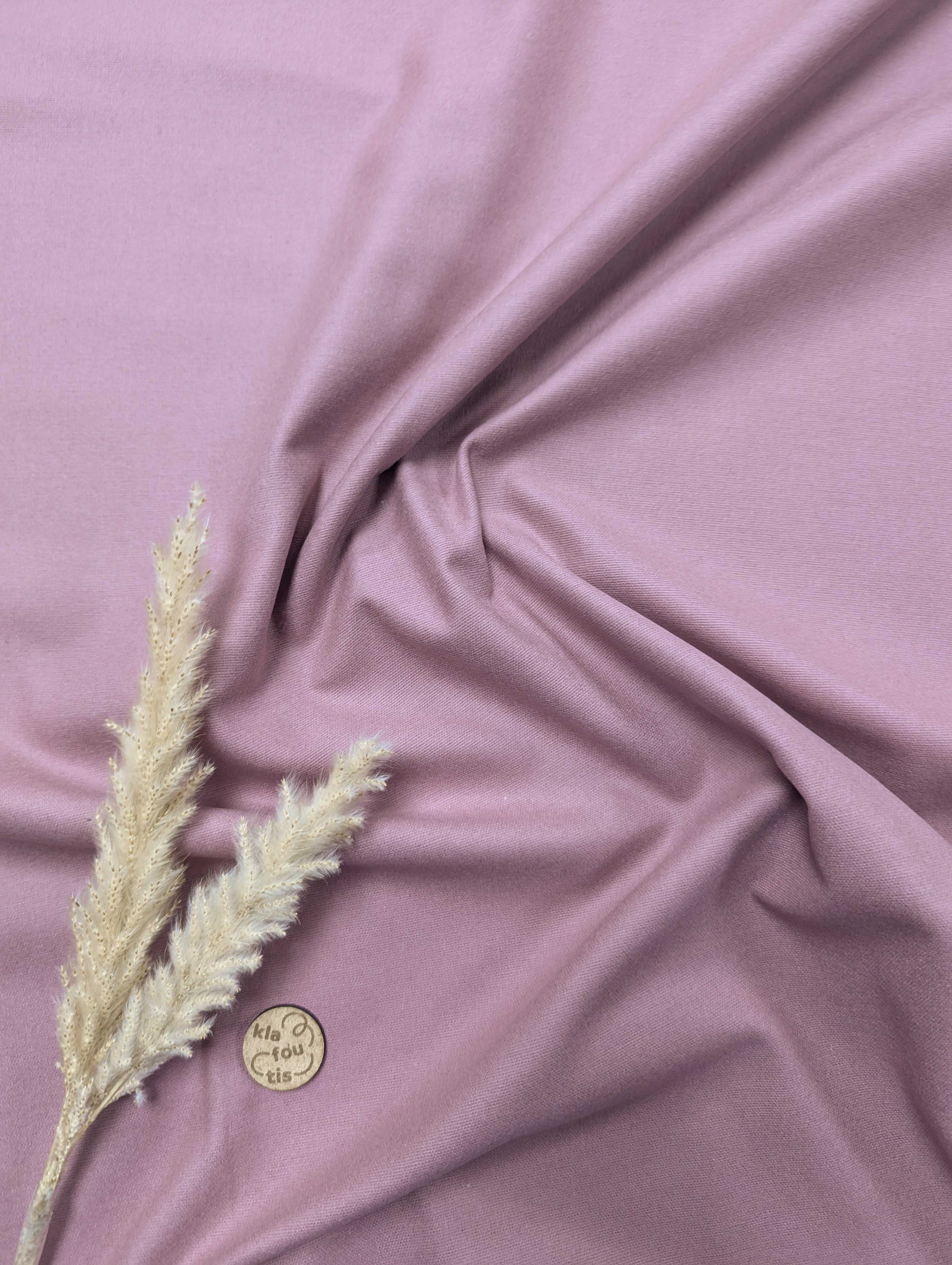 Flanelle de coton - vieux rose foncé