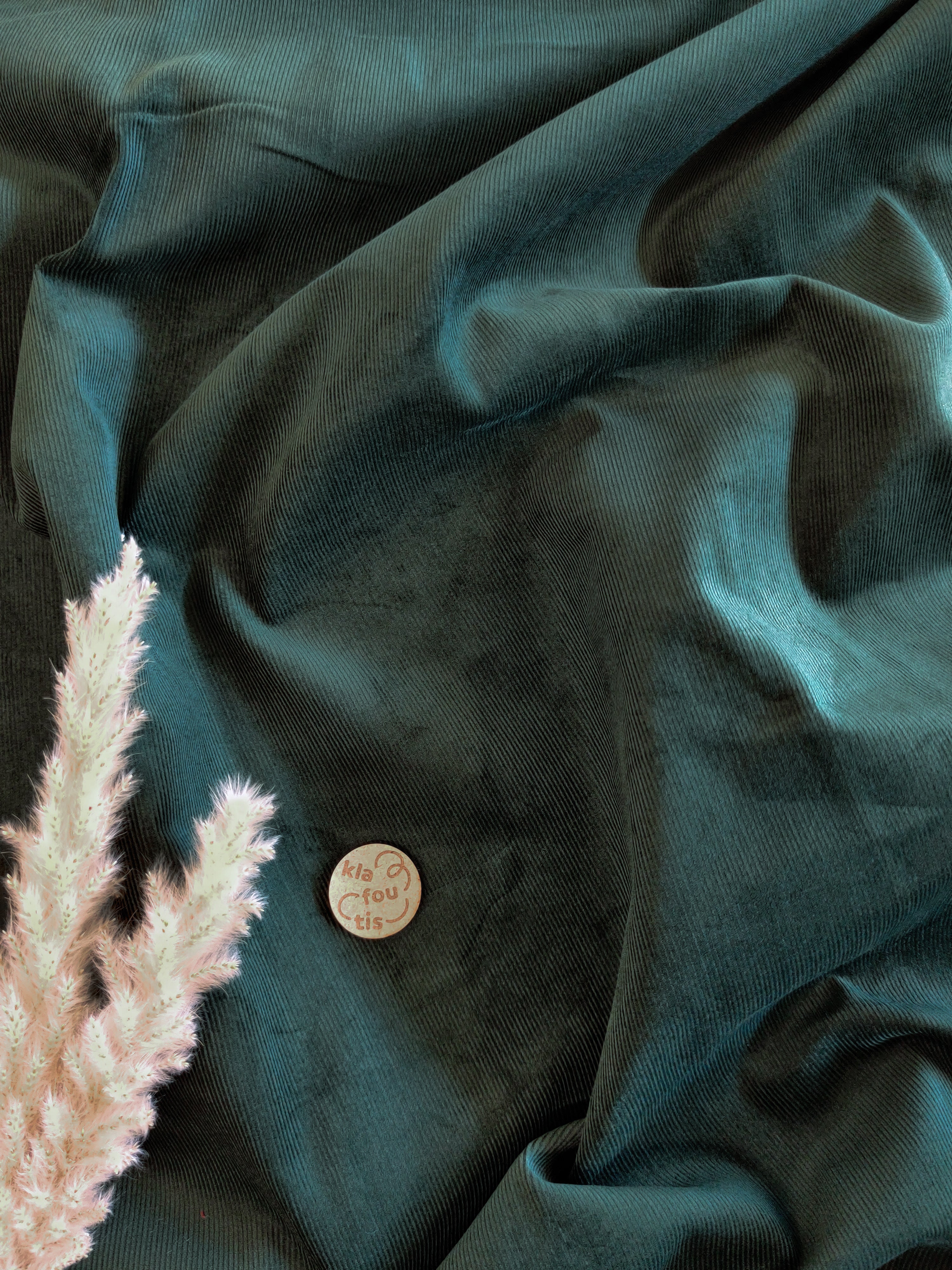 Velours milleraies - Vert sapin