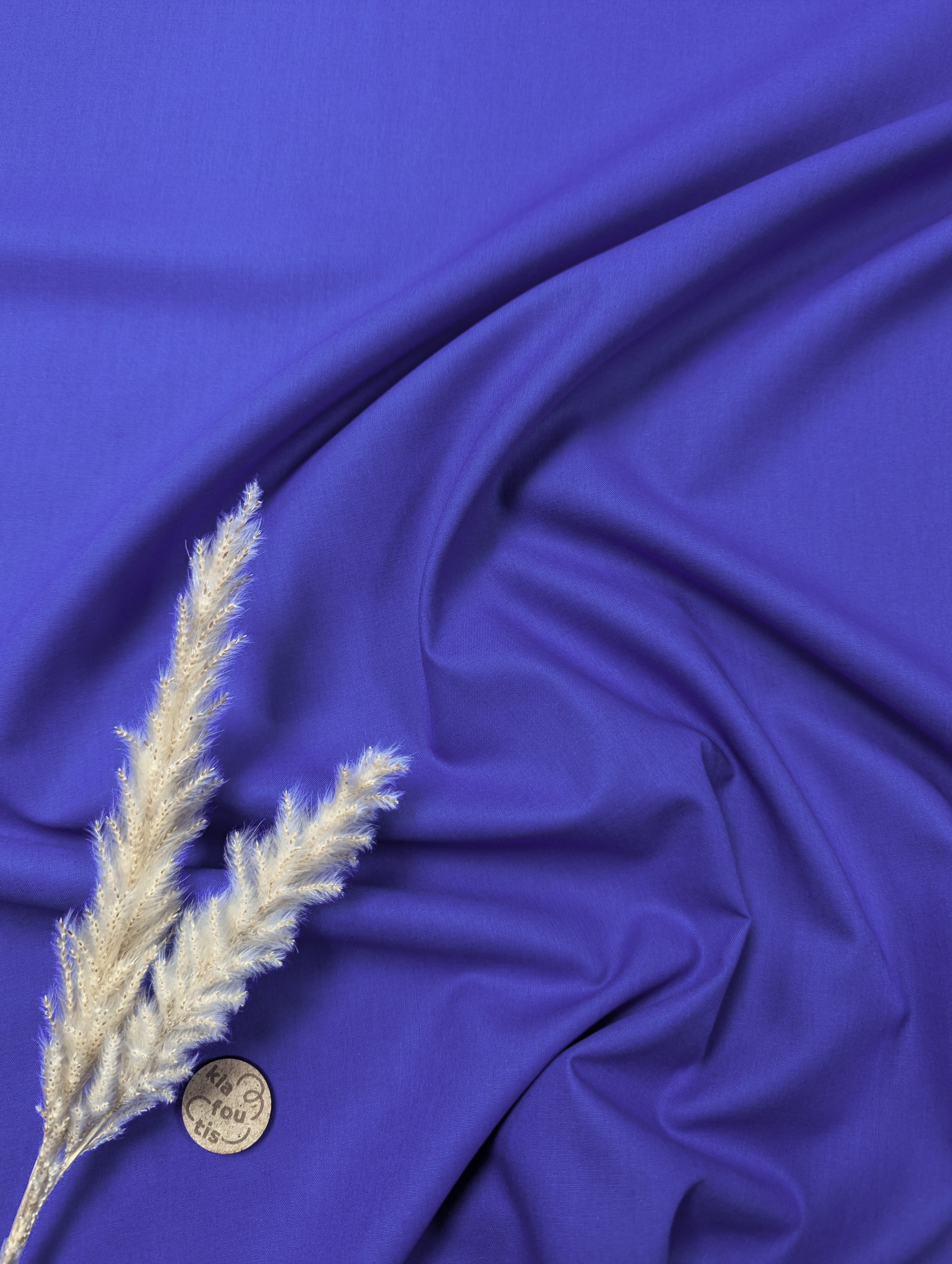 Popeline de Coton - Bleu roi