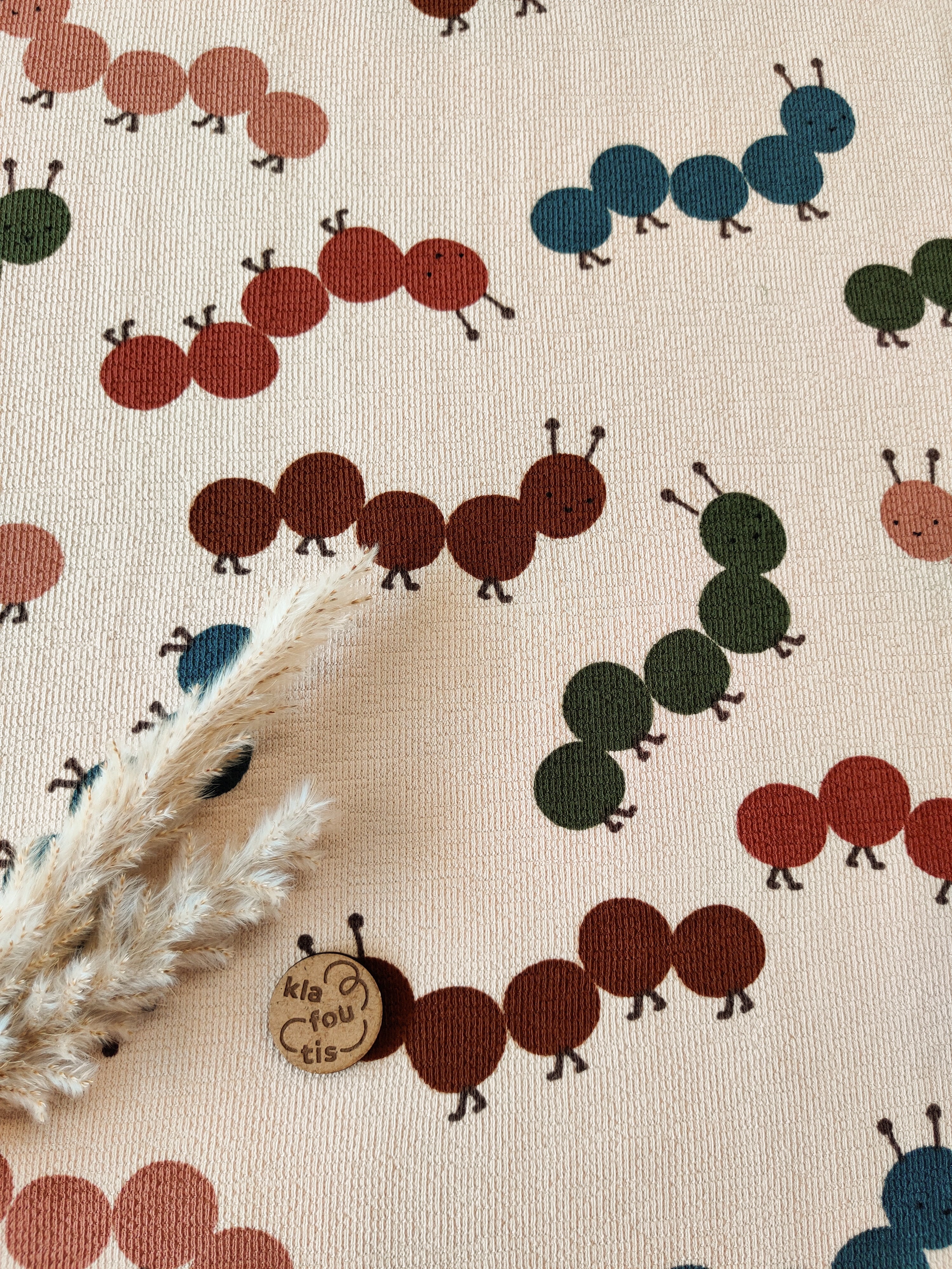 French Terry crêpe beige - Chenilles