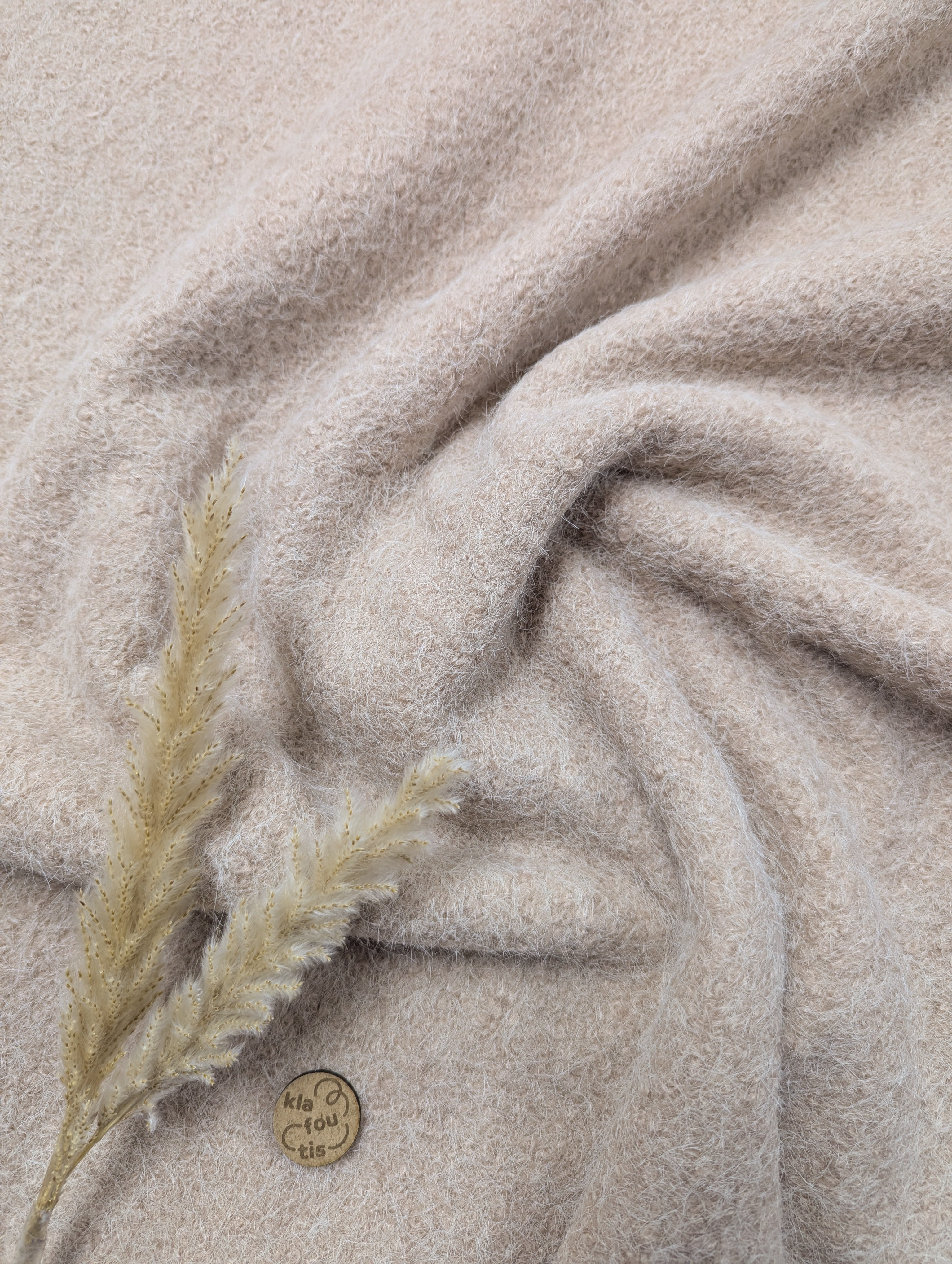 Lainage bouclé - crème