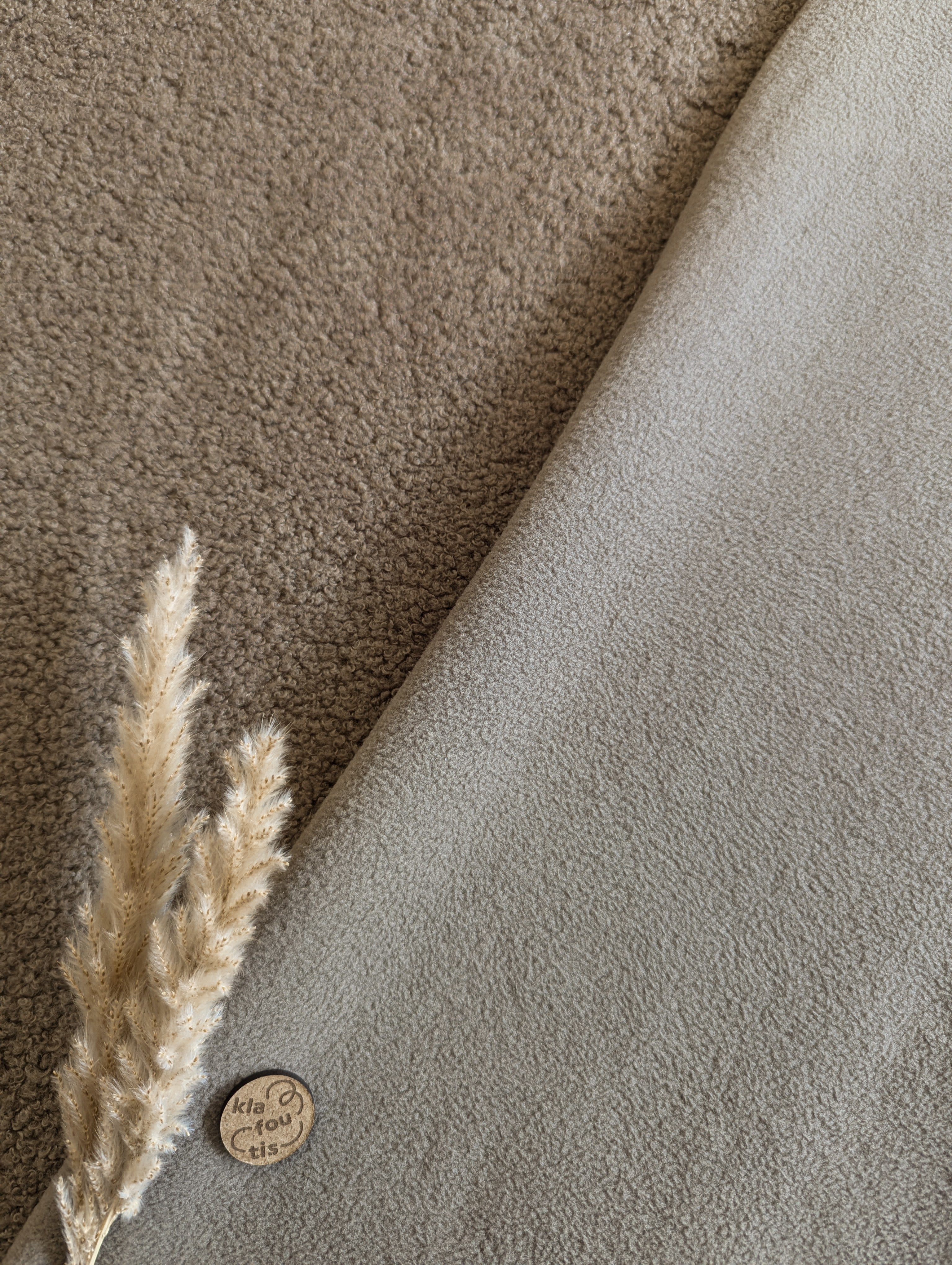 Teddy doublé polaire - Taupe