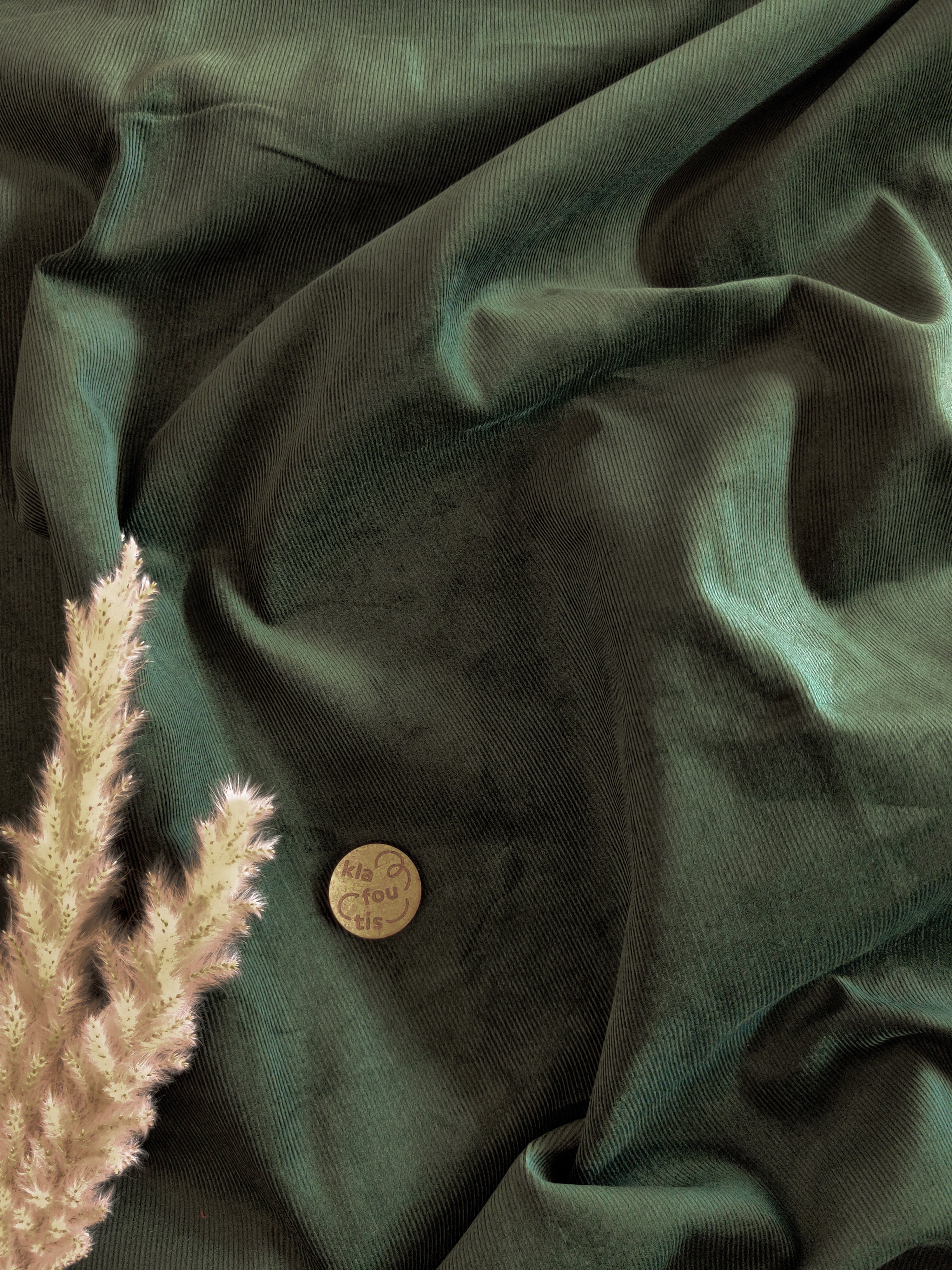 Velours milleraies - Kaki