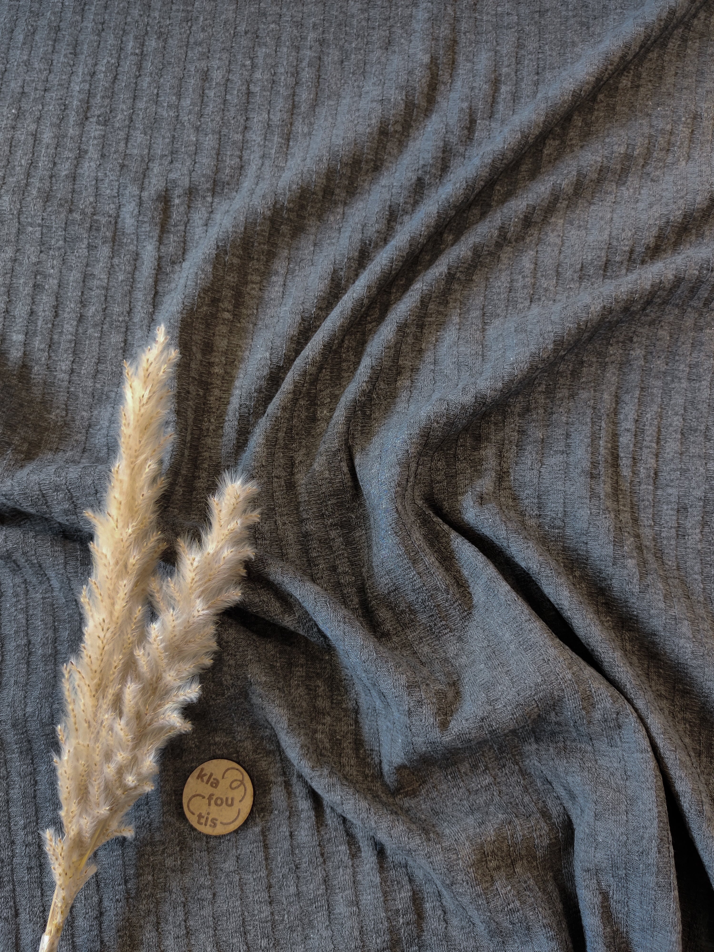 Jersey de coton jacquard - Gris