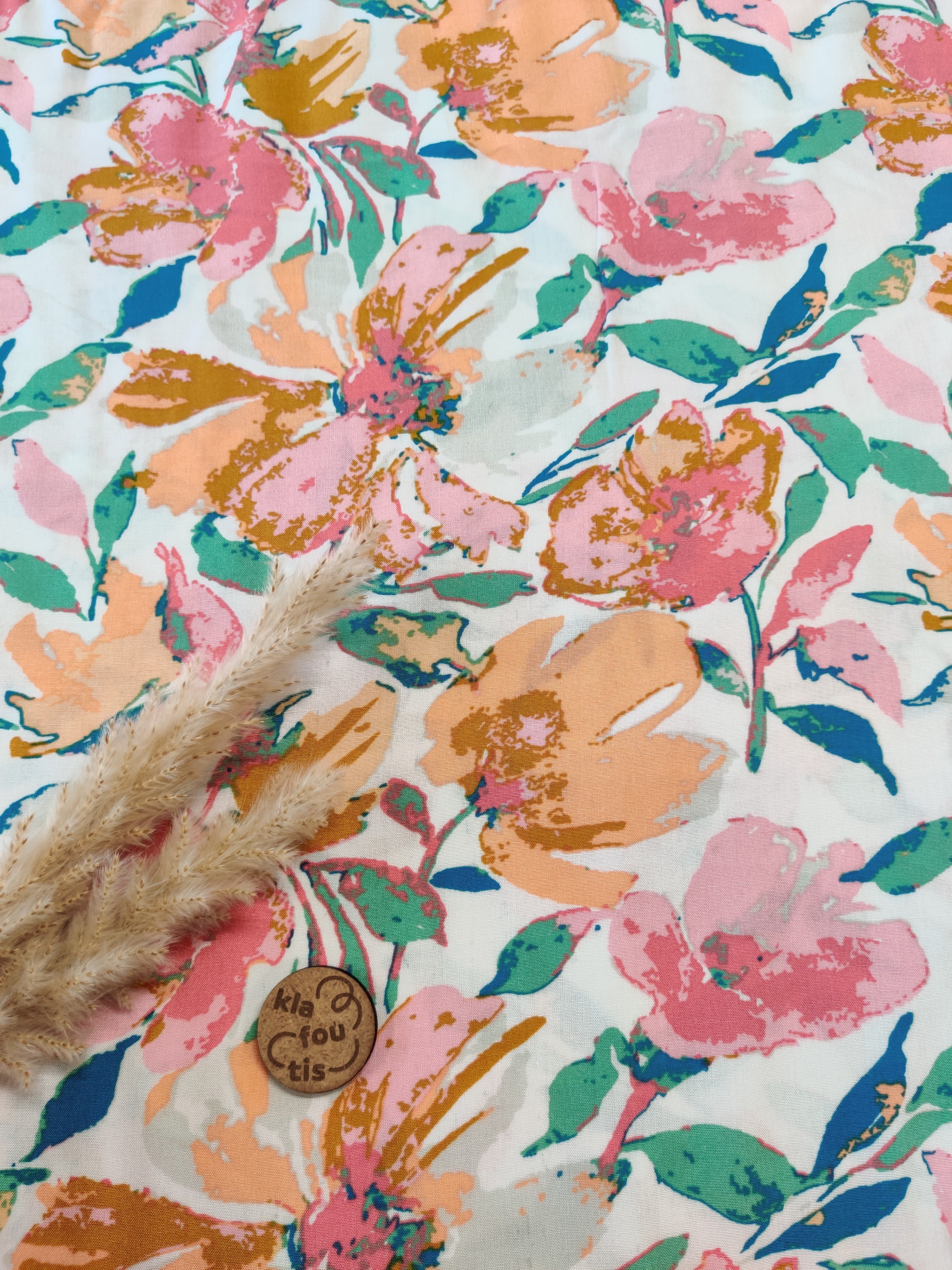 Popeline de viscose - Éclat pastel