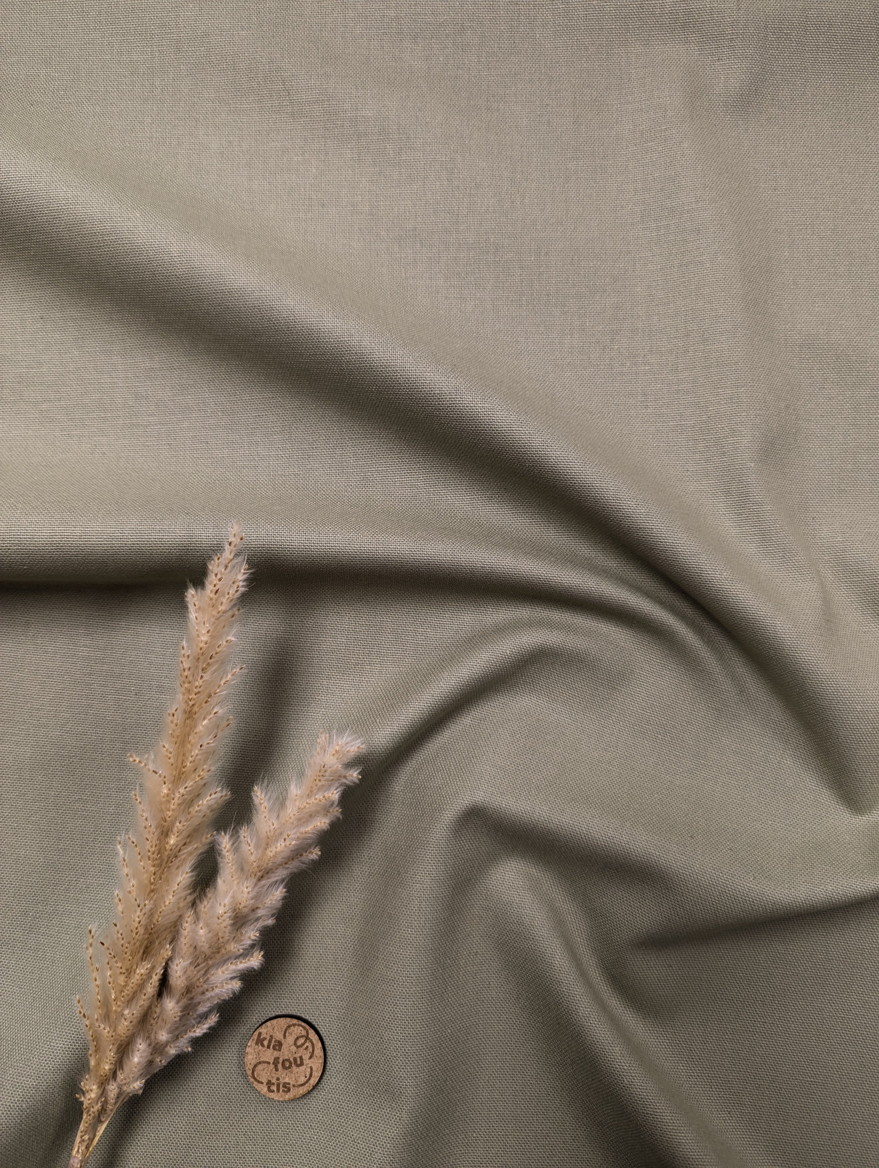 Canevas 100% coton - vert sauge