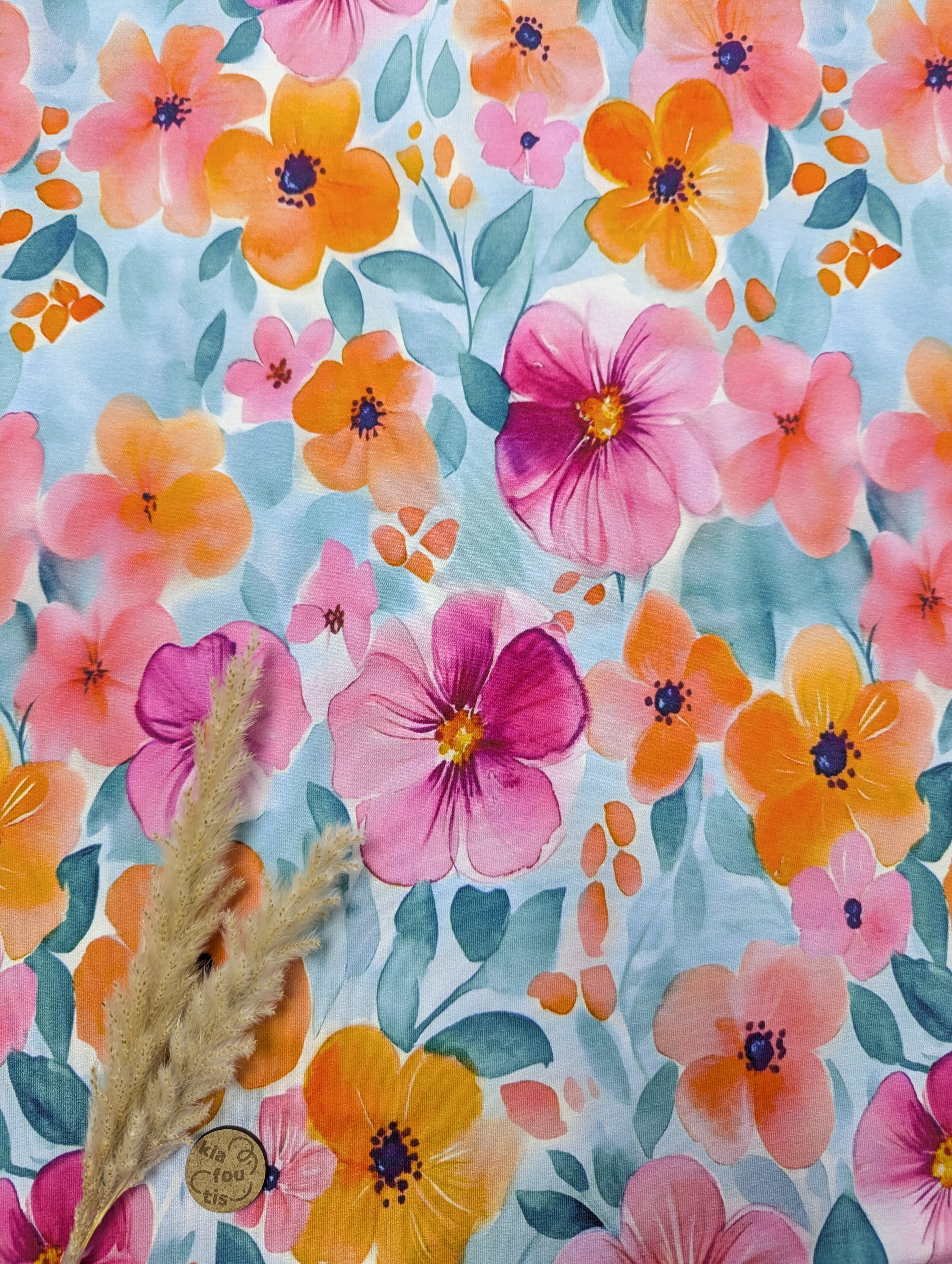 Jersey de viscose bleu clair - féminité joyeuse