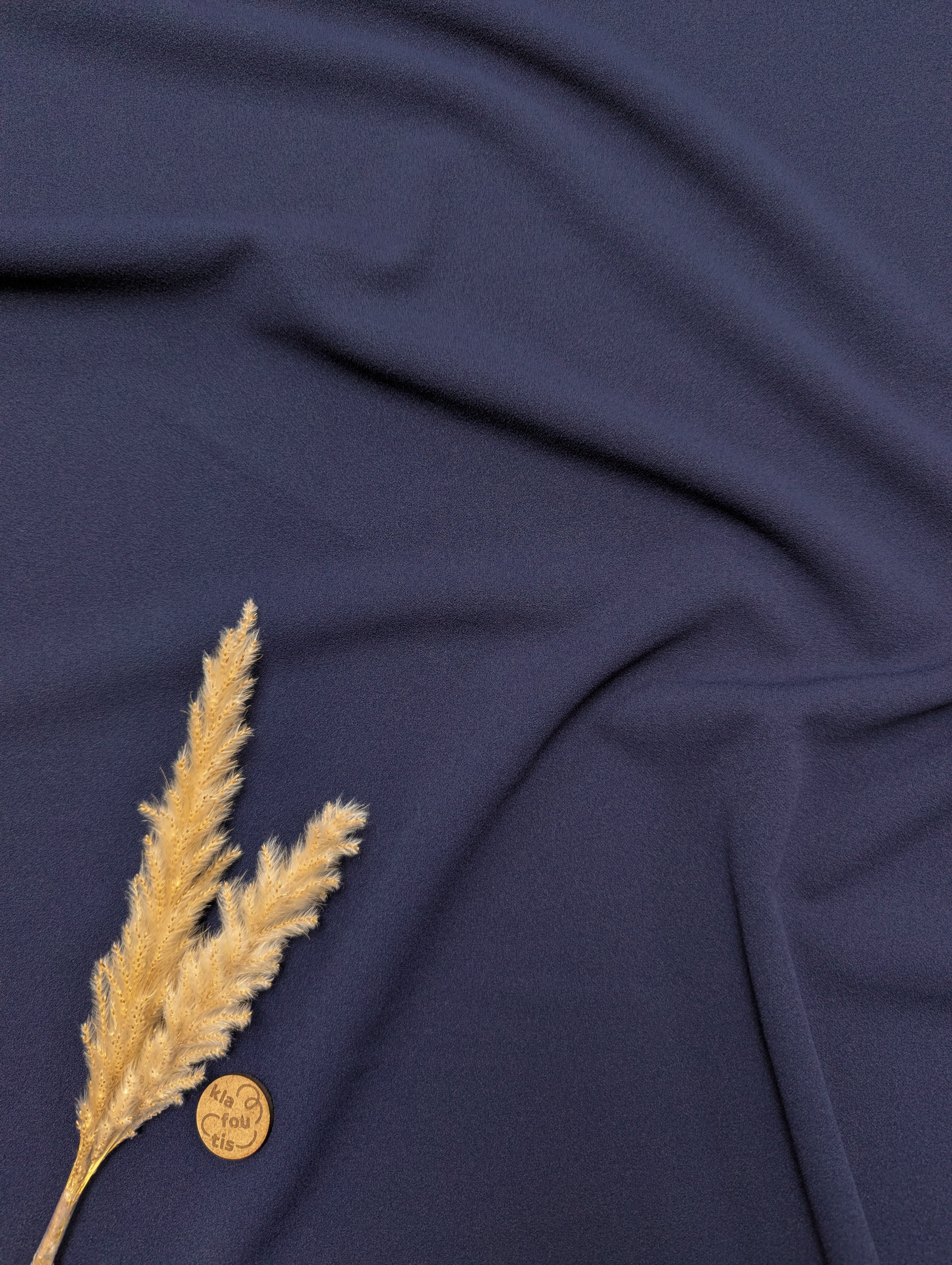 Crêpe de luxe stretch - bleu marine