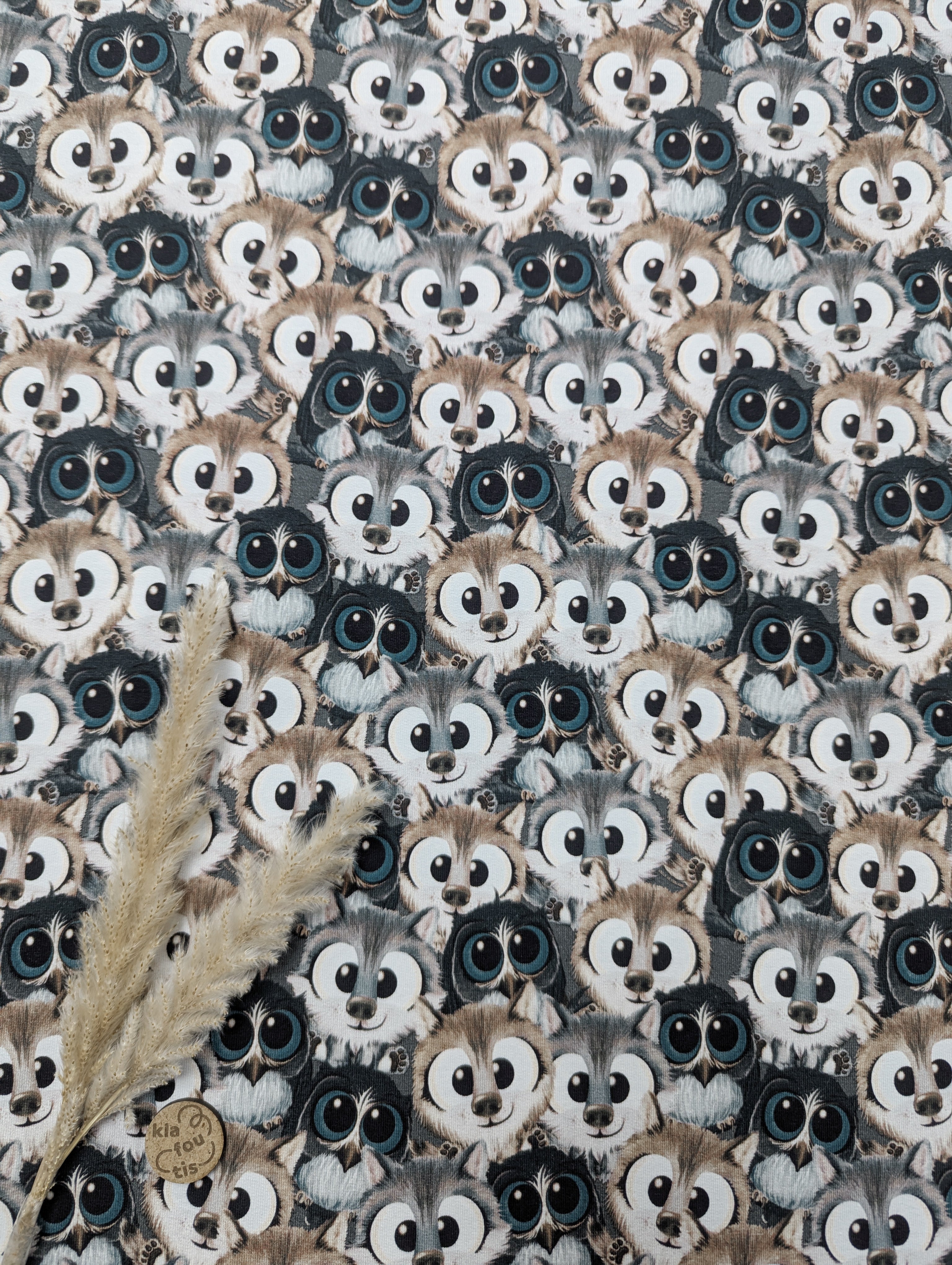 French Terry bleu - paires d