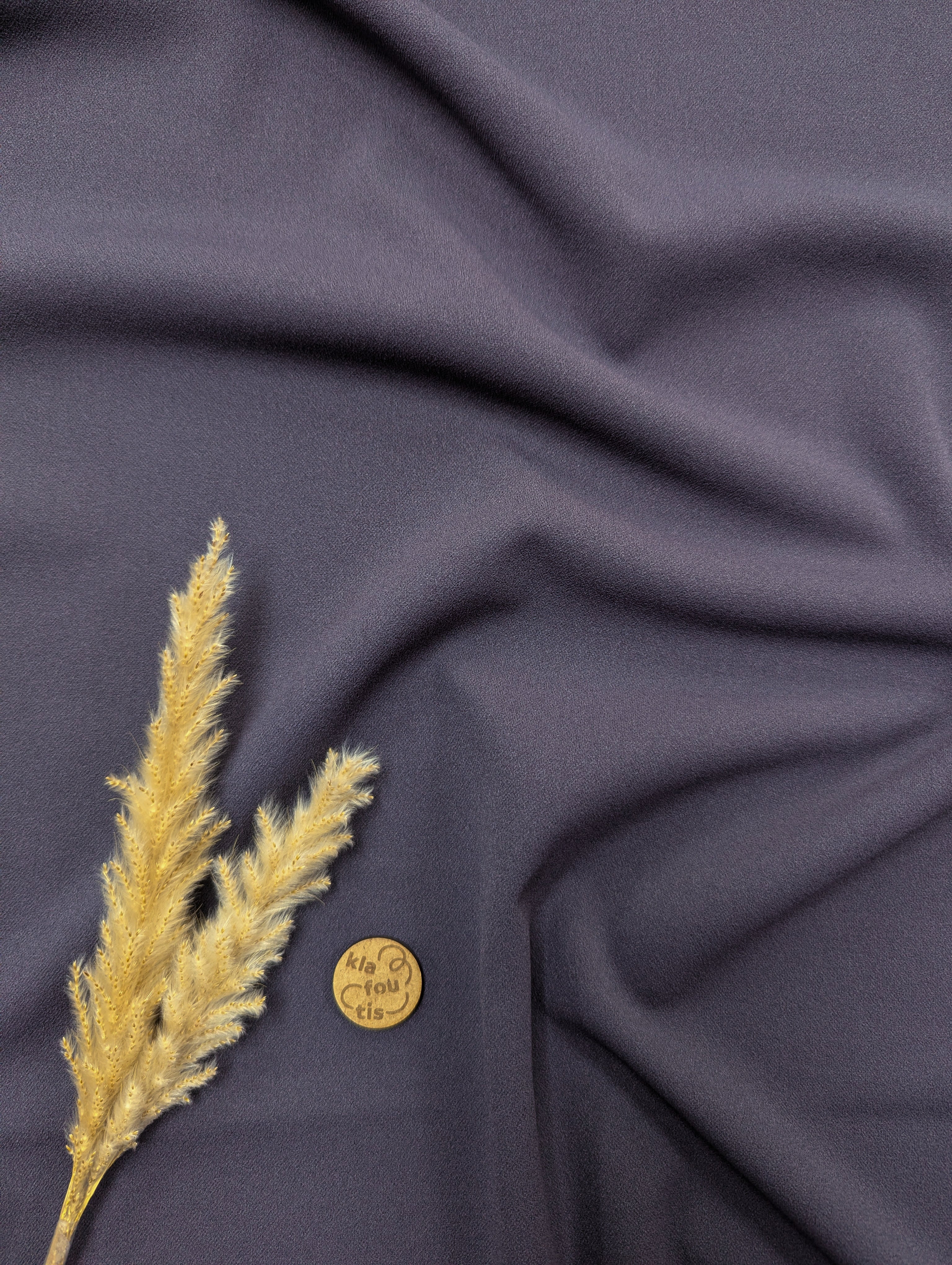 Crêpe de luxe stretch - gris bleuté
