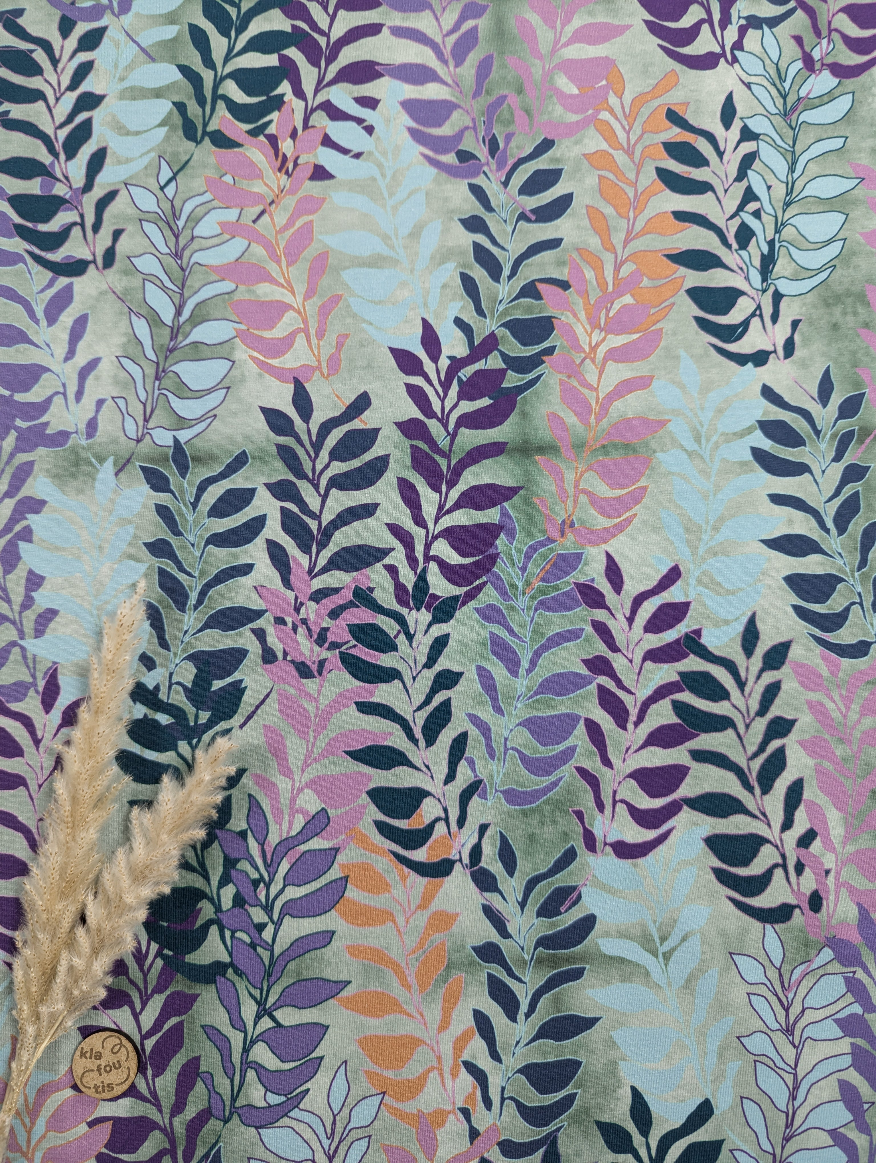 Jersey de coton vert d