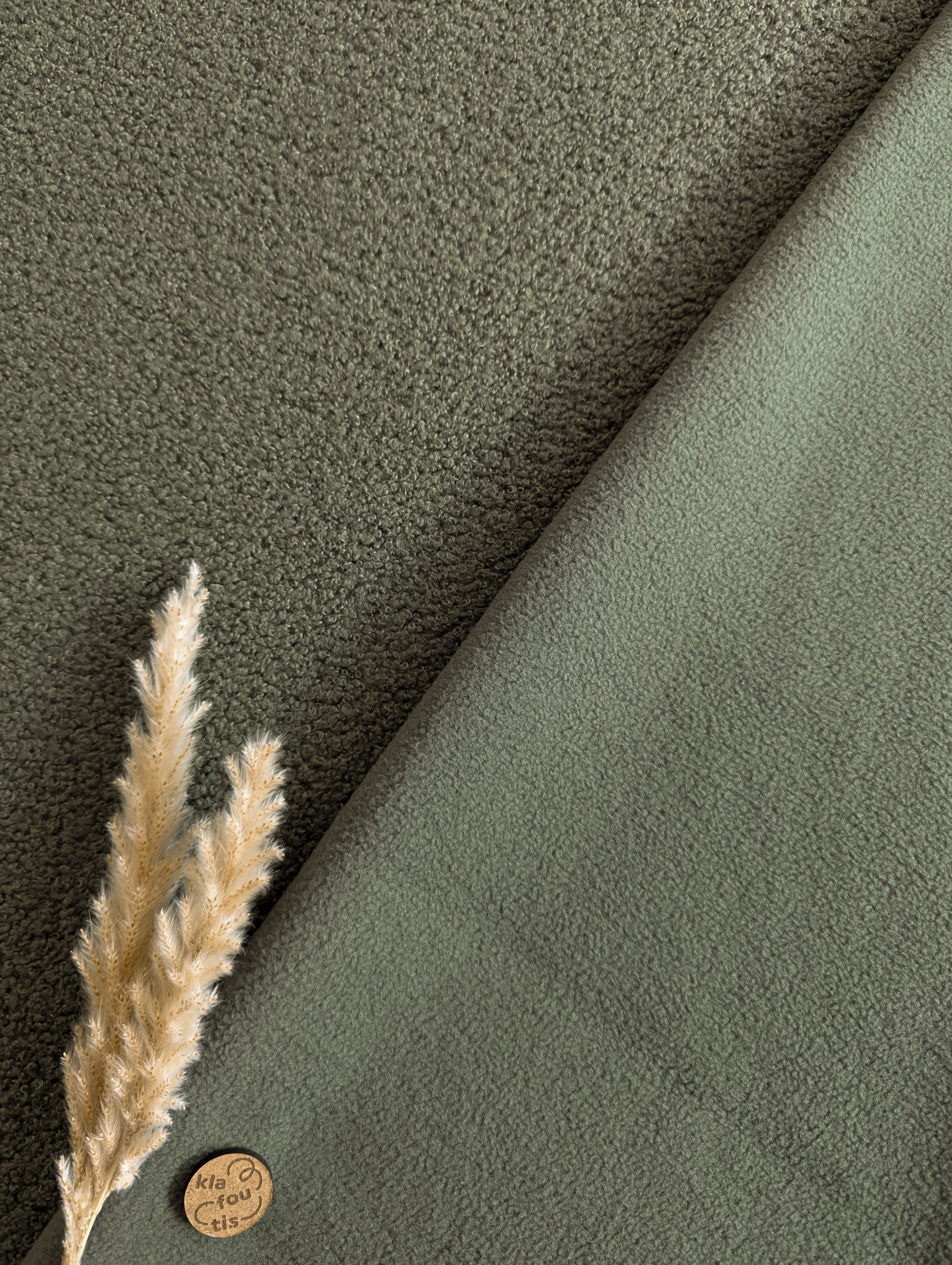 Teddy doublé polaire - Vert kaki