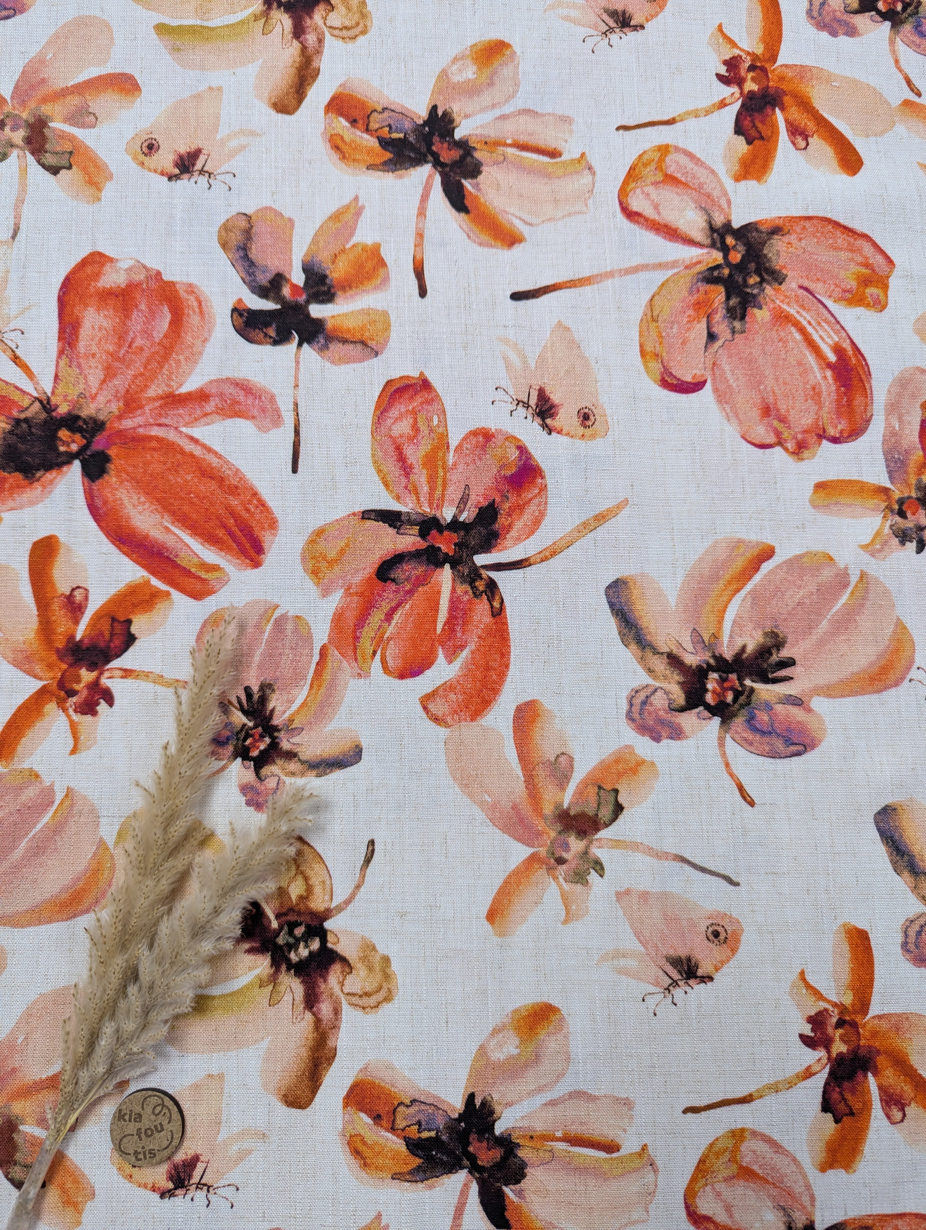 Lin viscose naturel - orangeaison (vous avez compris 😅)