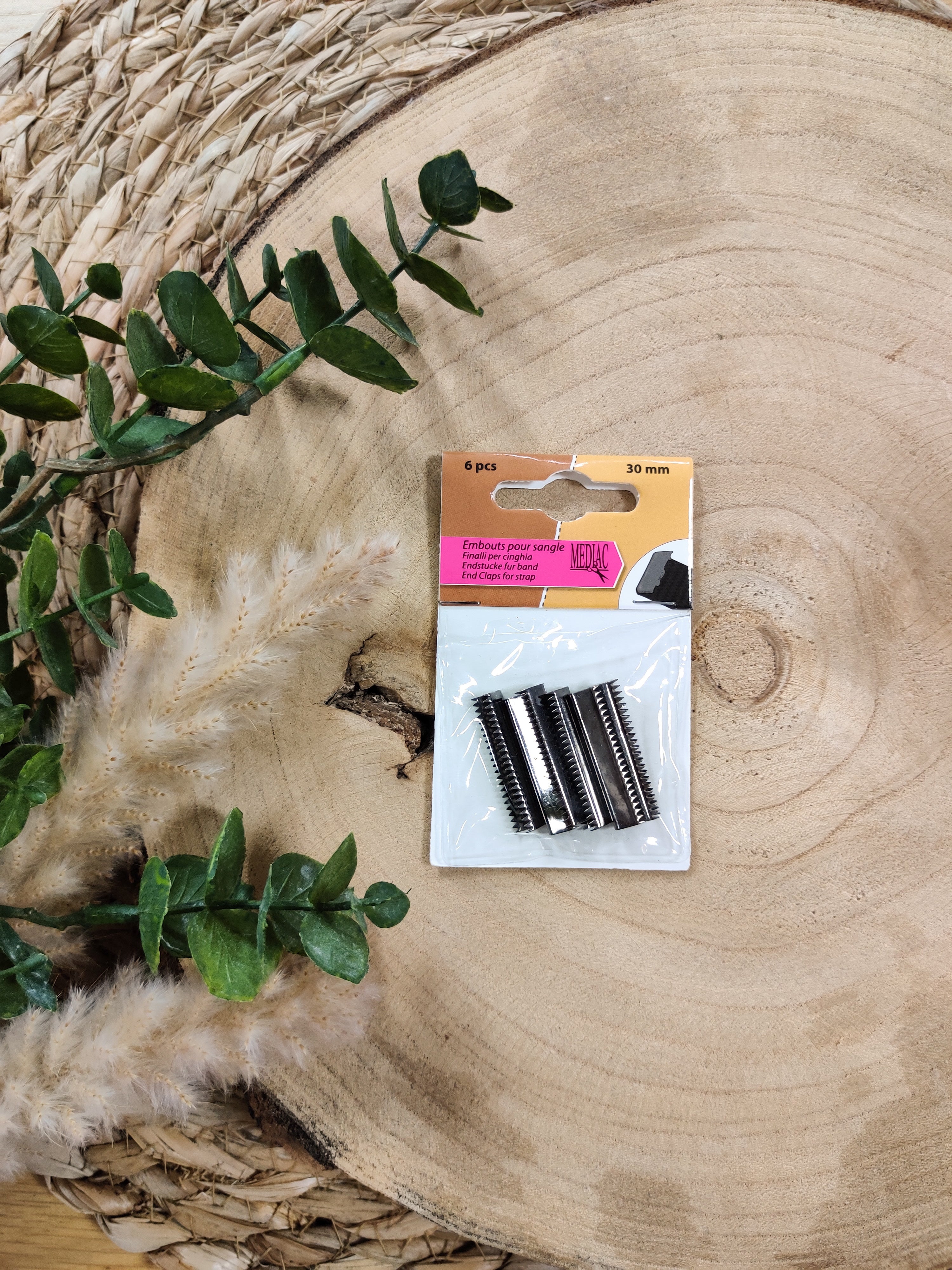 Embouts pour sangles 30 mm - plusieurs coloris