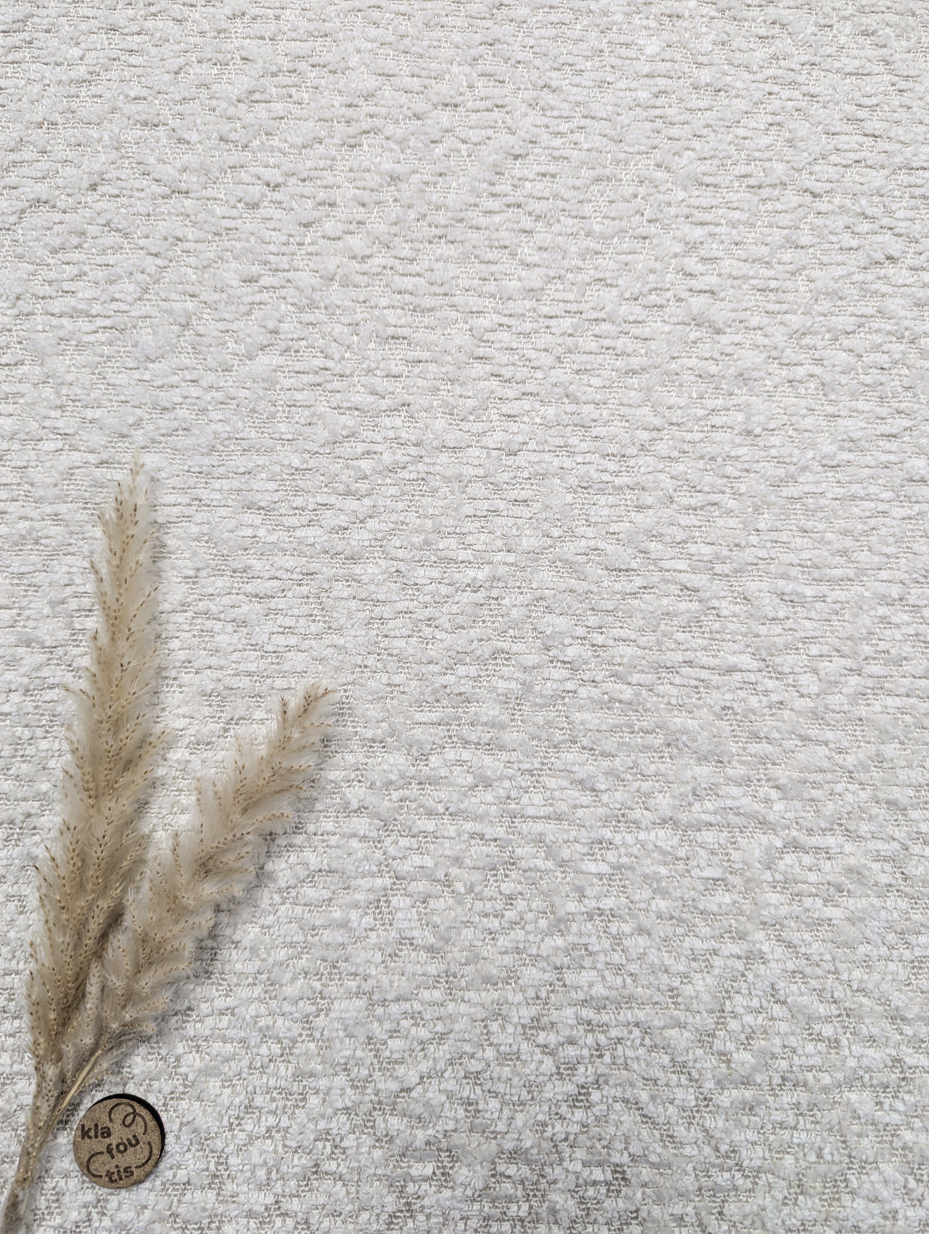 Tweed effet Chanel - Crème