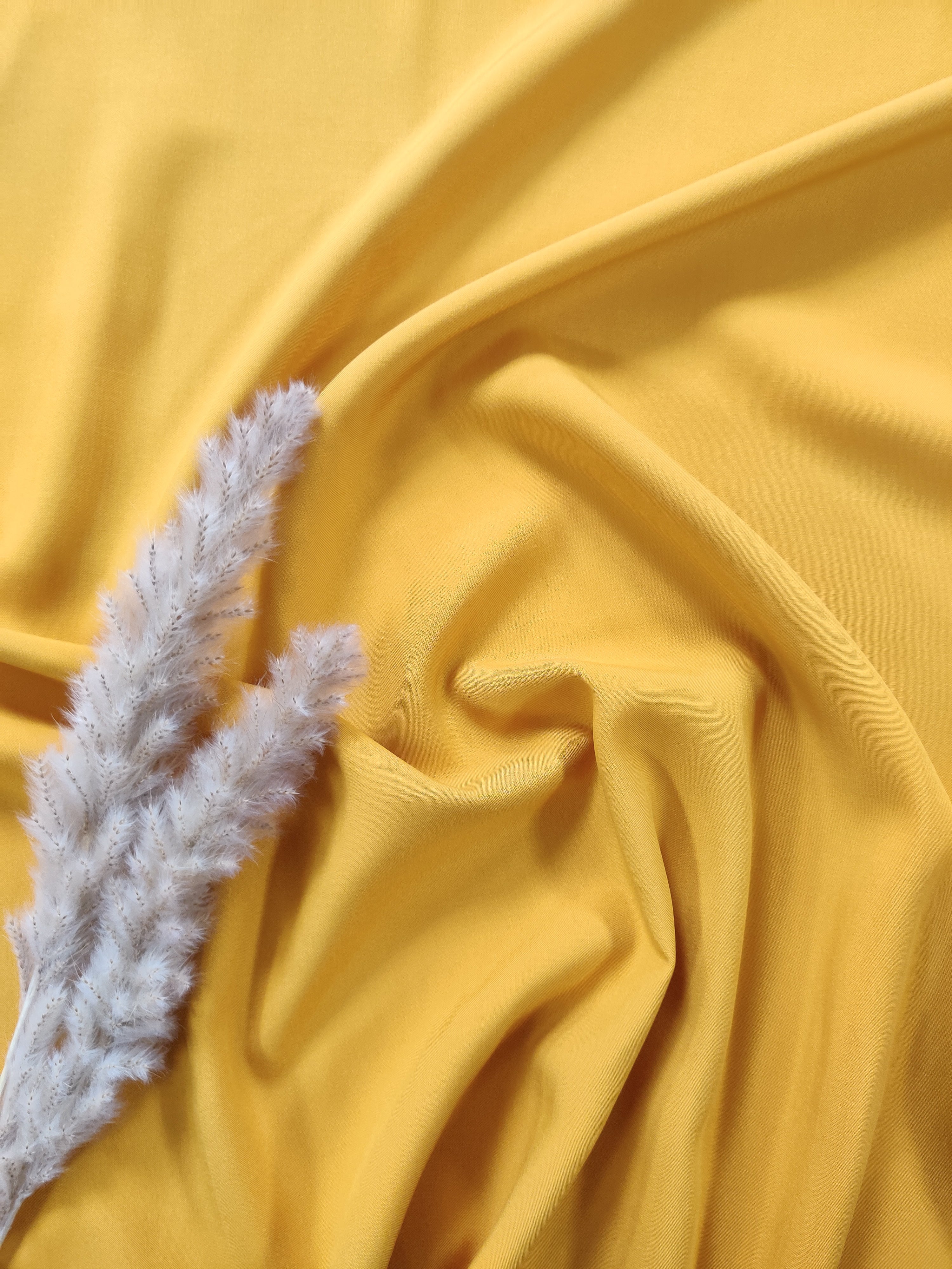 Popeline de viscose - Ocre