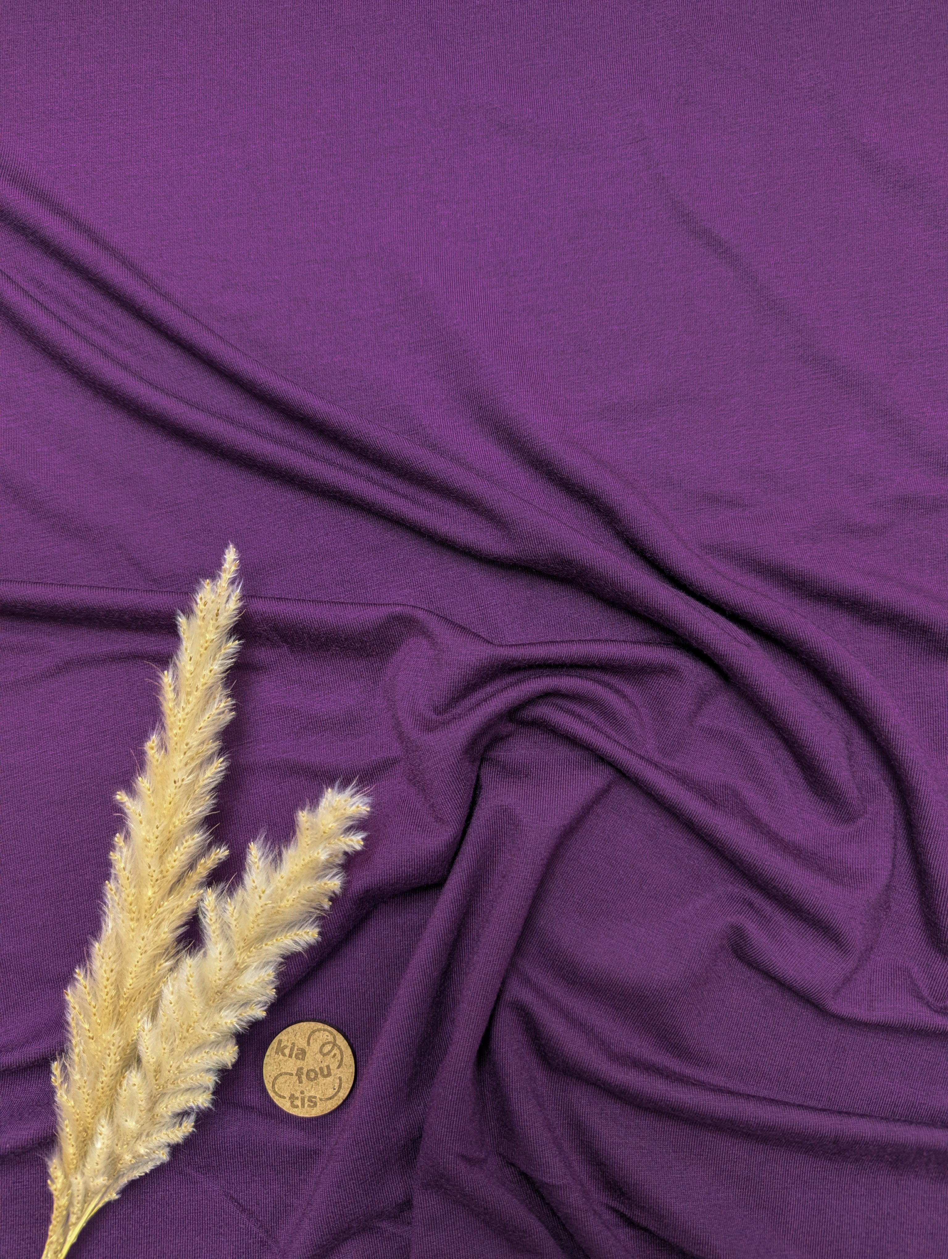 Jersey de tencel - aubergine