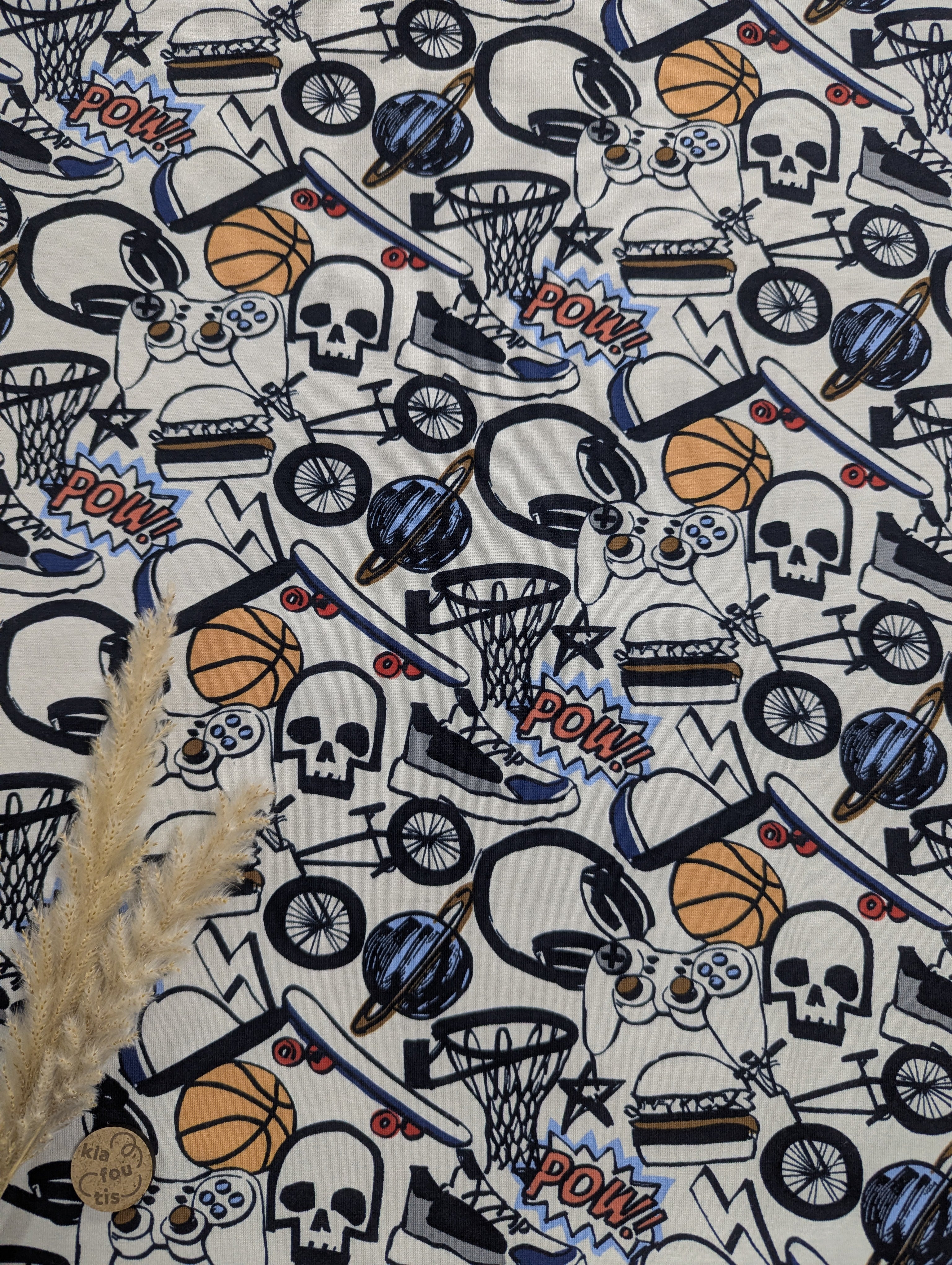 Jersey de coton gris clair - Cool