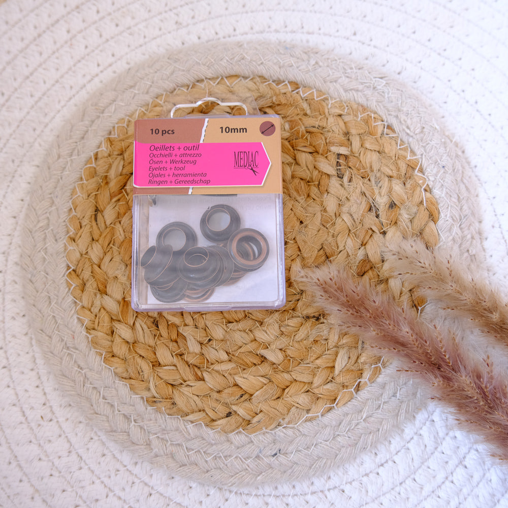 Œillets 10 mm - 3 coloris