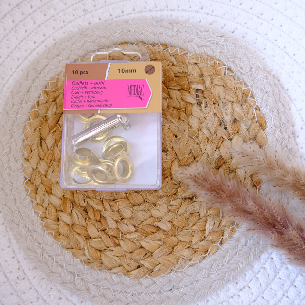 Œillets 10 mm - 3 coloris