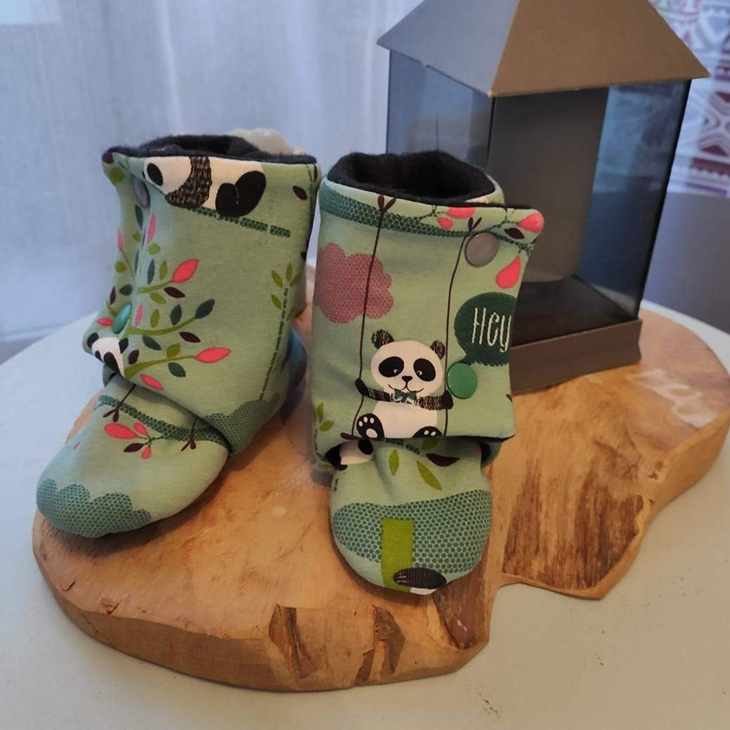 Patron et tuto de couture chaussons montants Klafoutis
