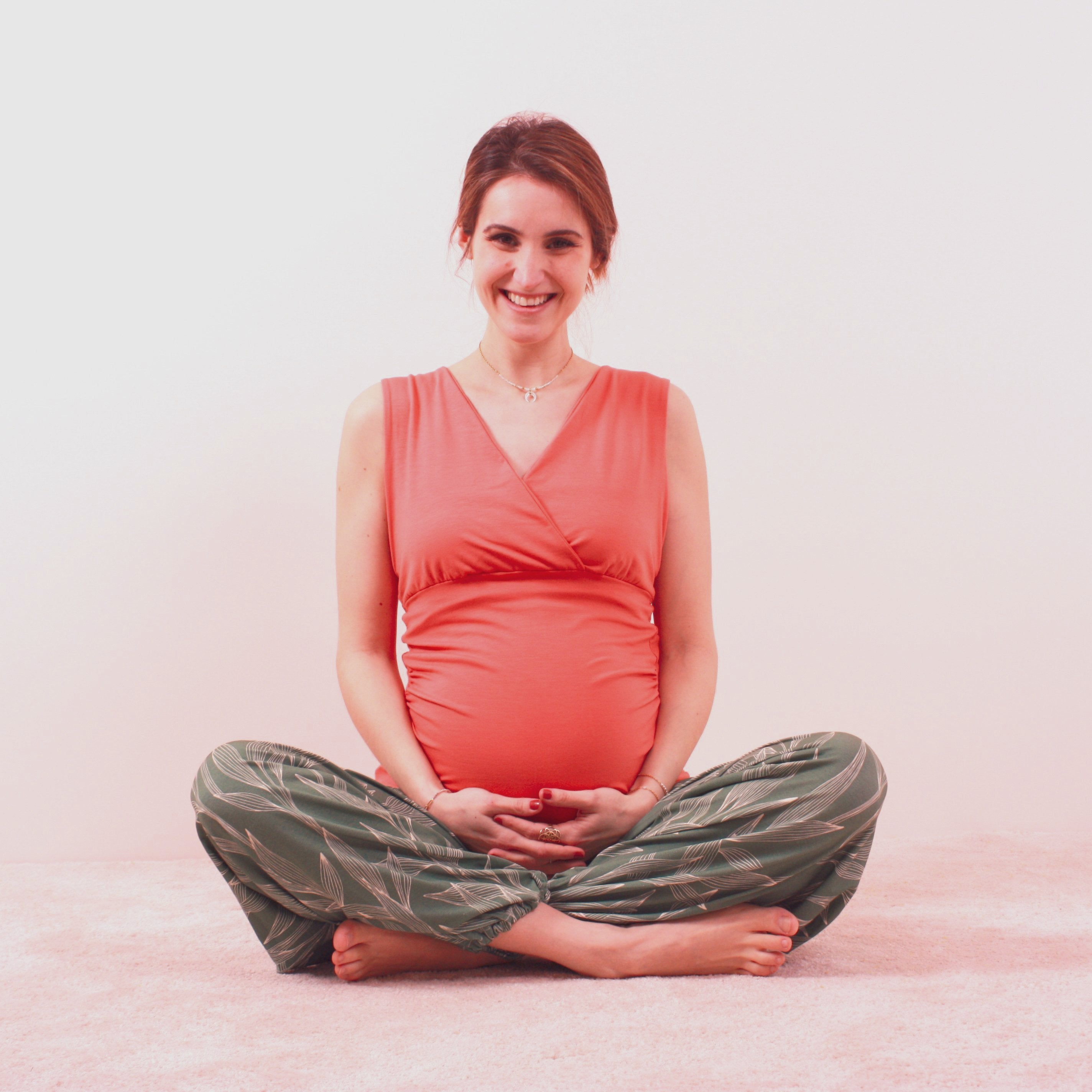 Pantalon compatible grossesse Klafoutis Papaye couture facile