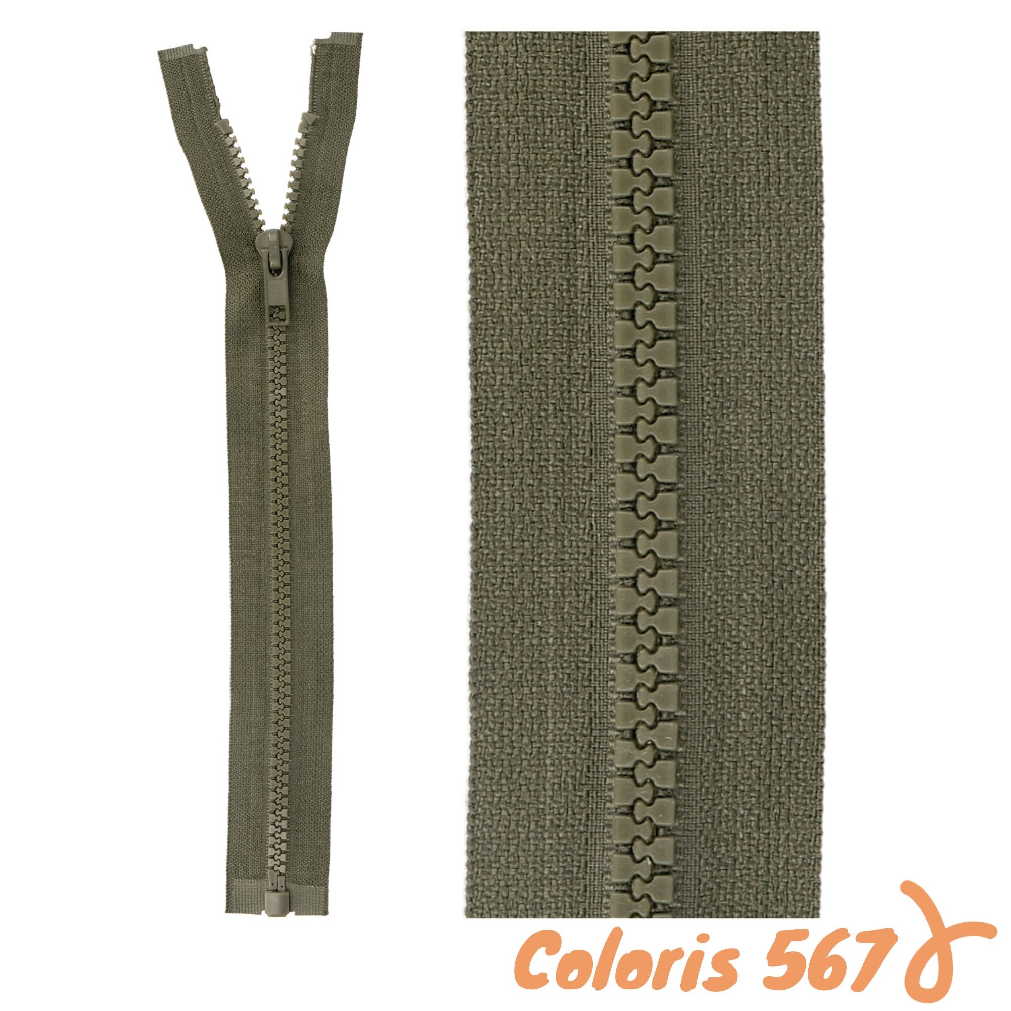 Zip séparable - 25 cm