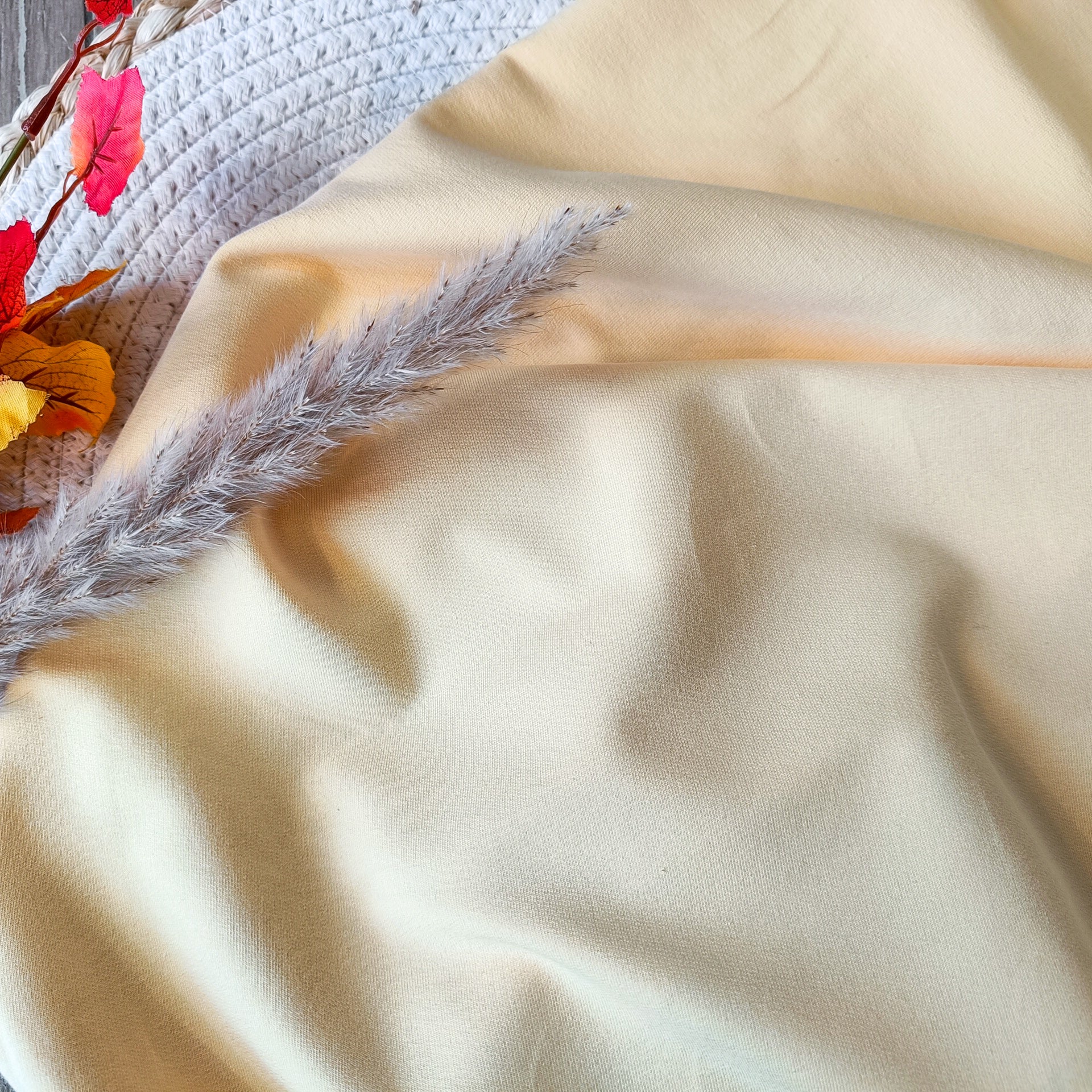 Jersey de coton - Jaune pastel