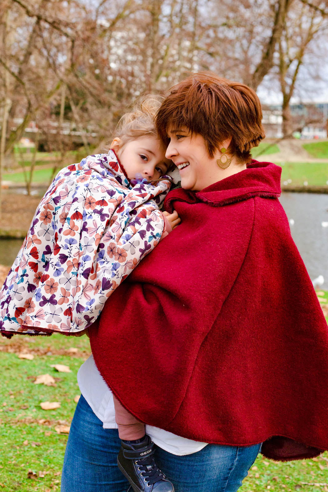 REINETTE enfant 4 à 12 ans - le poncho aux 4 cols différents