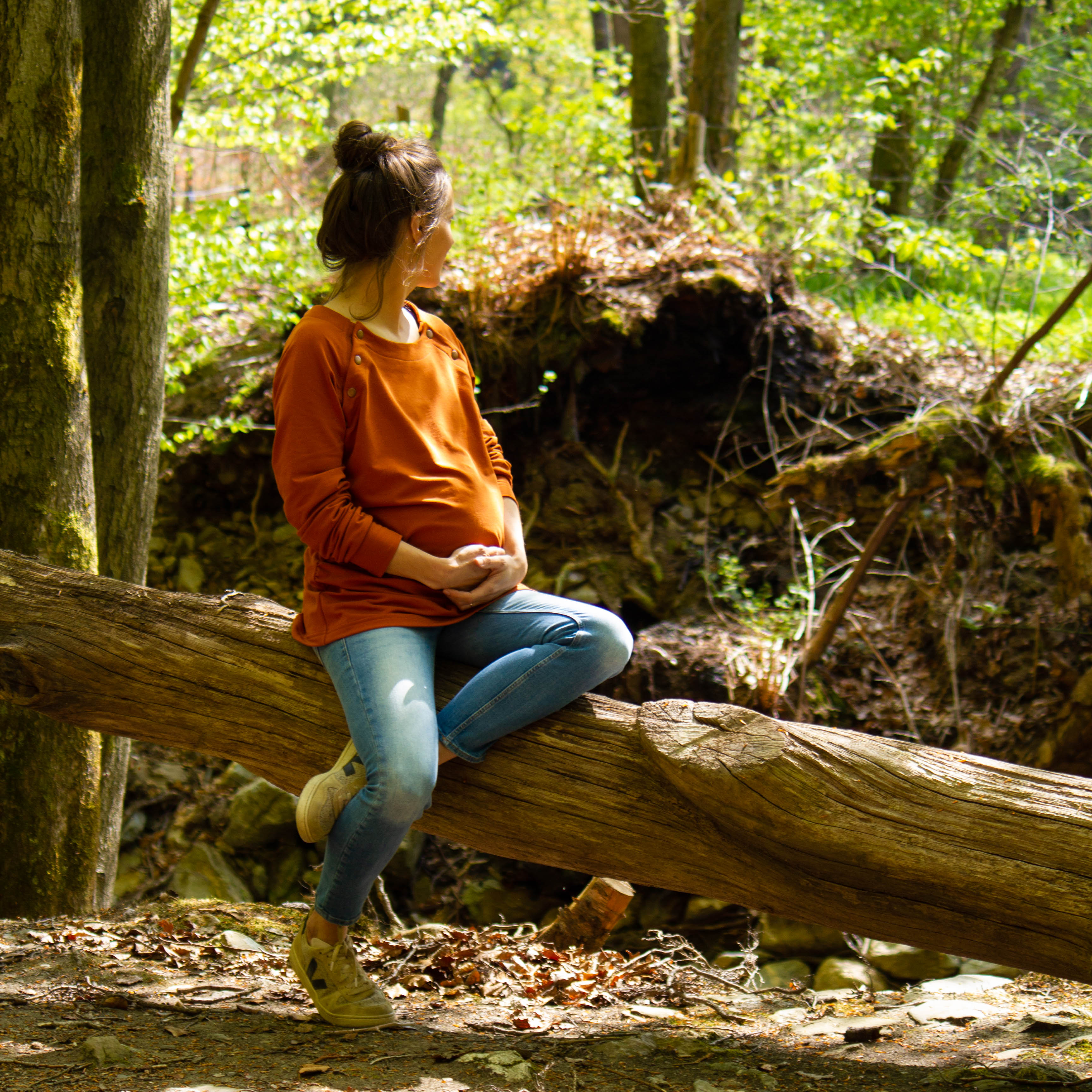 Châtaigne - LE sweat compatible grossesse et allaitement aux 32 versions - FEMME
