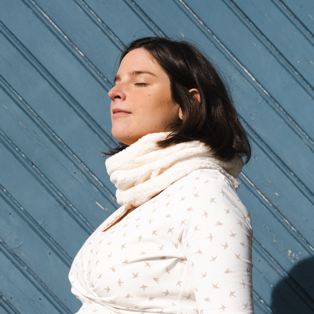 couture facile snood pressions pistache