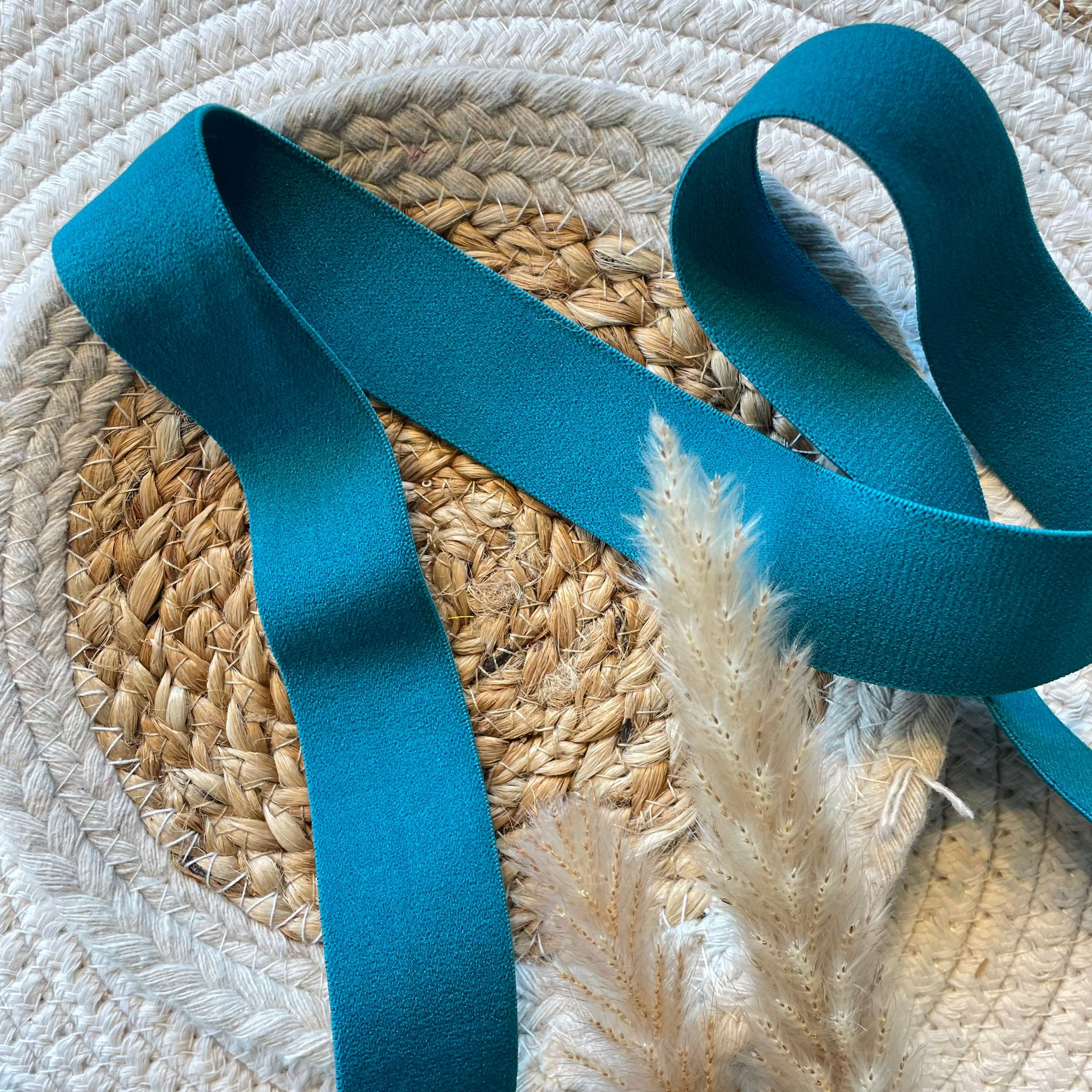 Élastique 32 mm - Bleu pétrole