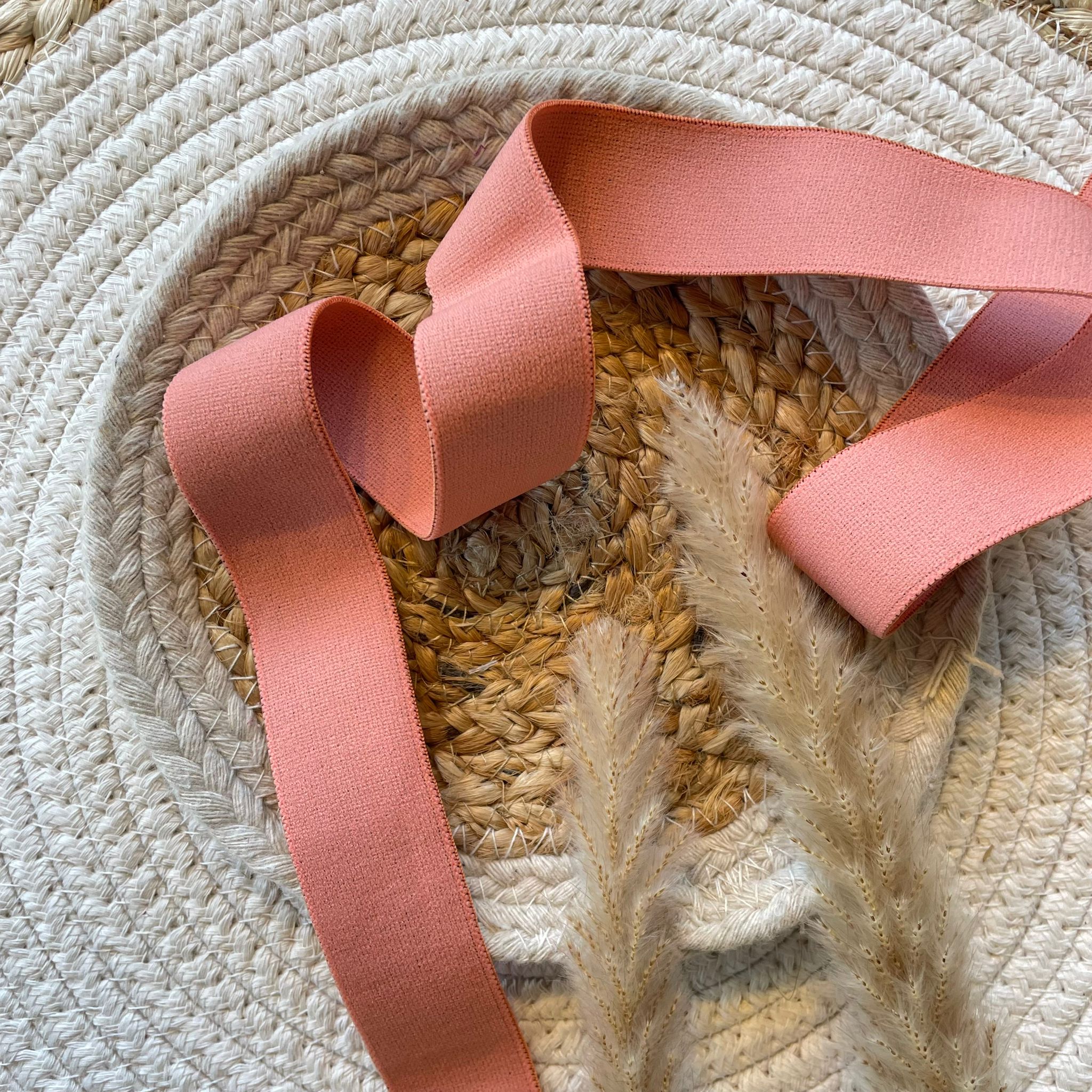 Élastique 32 mm - Rose saumon