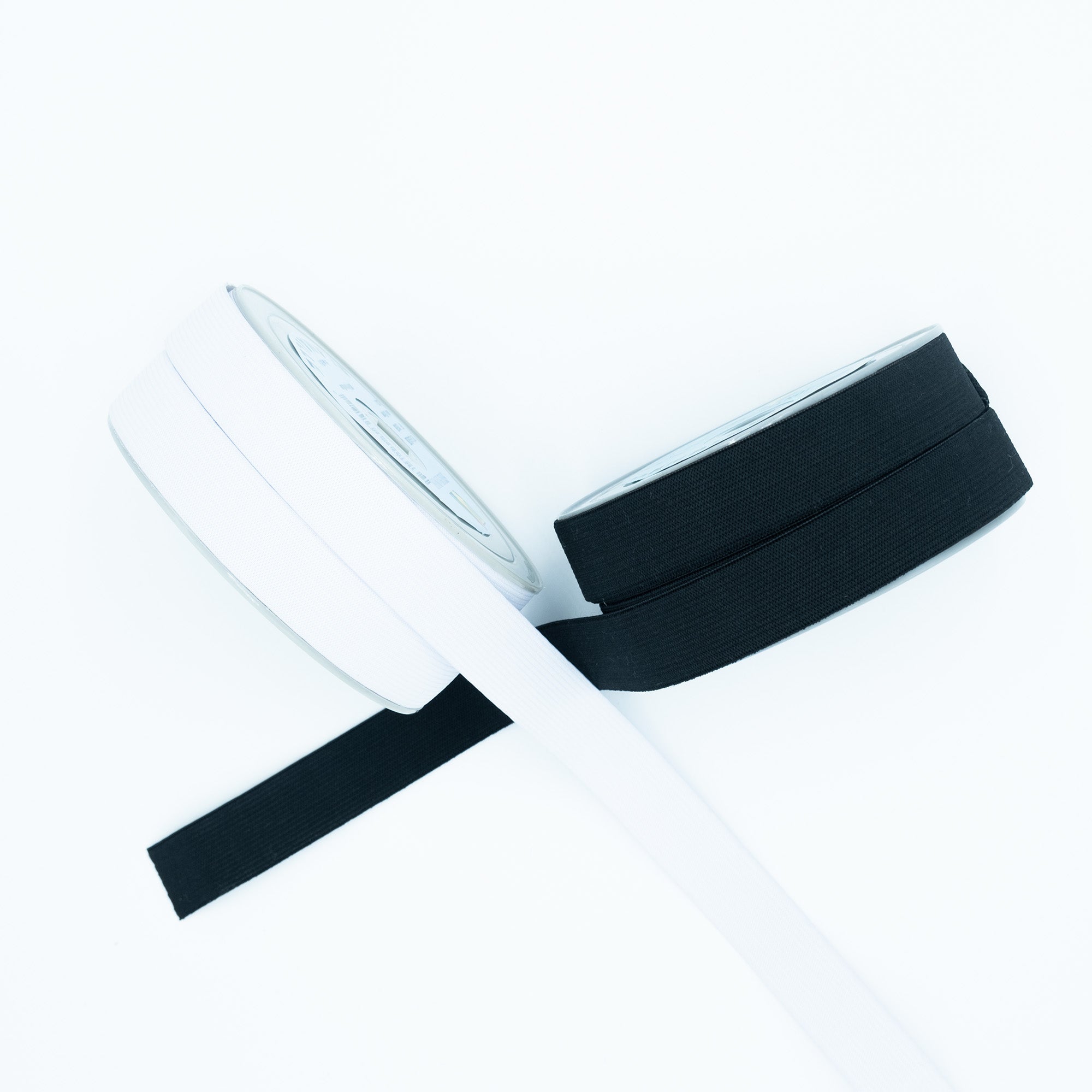 Elastique blanc ou noir 25 mm