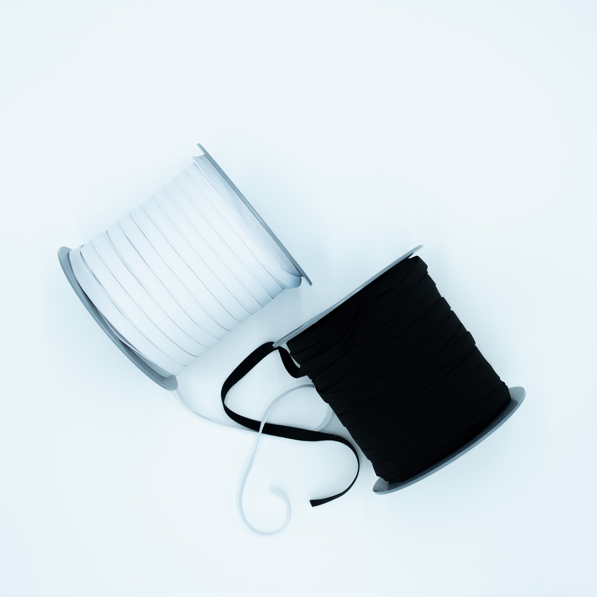 Elastique blanc ou noir 10 mm