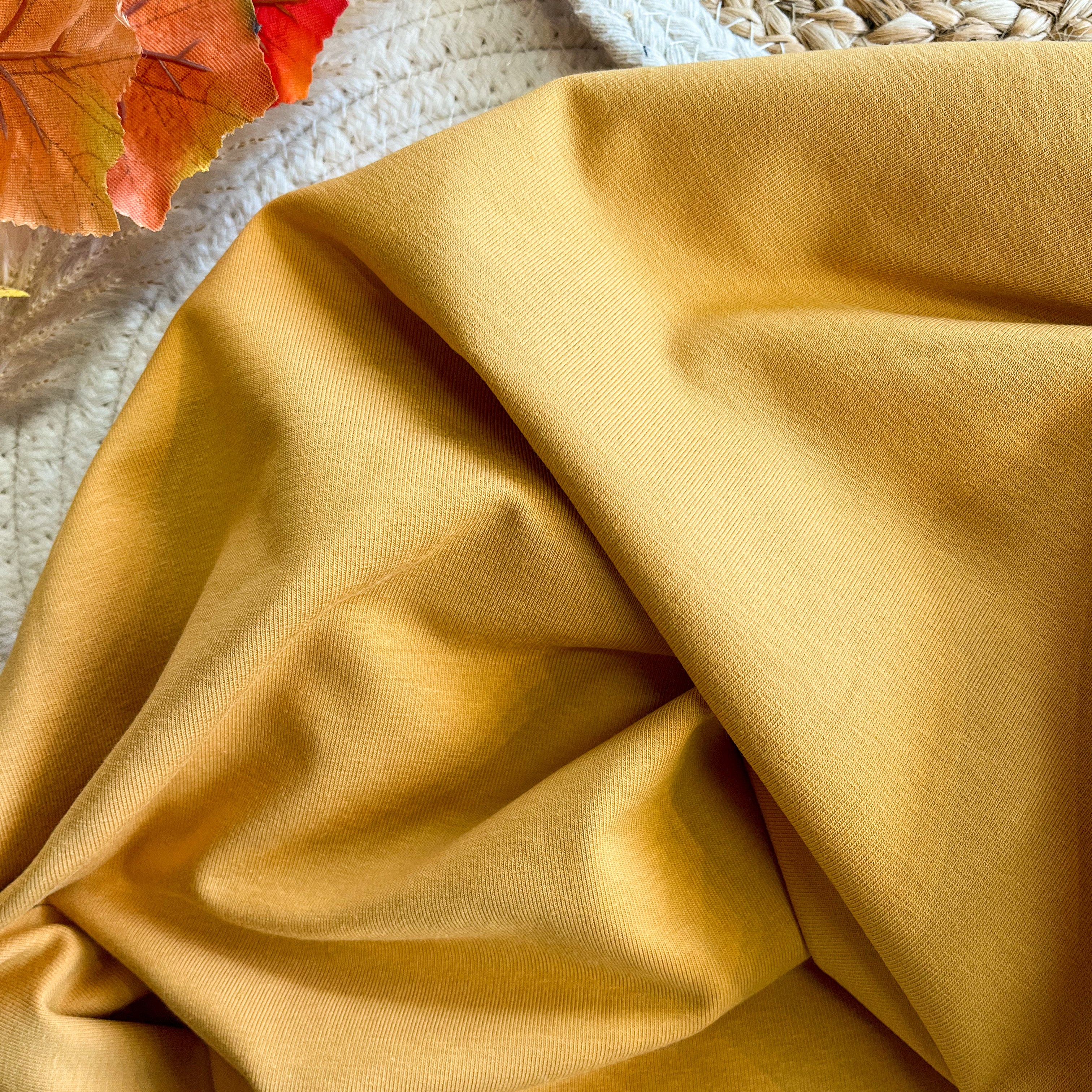 Jersey de coton - Ocre