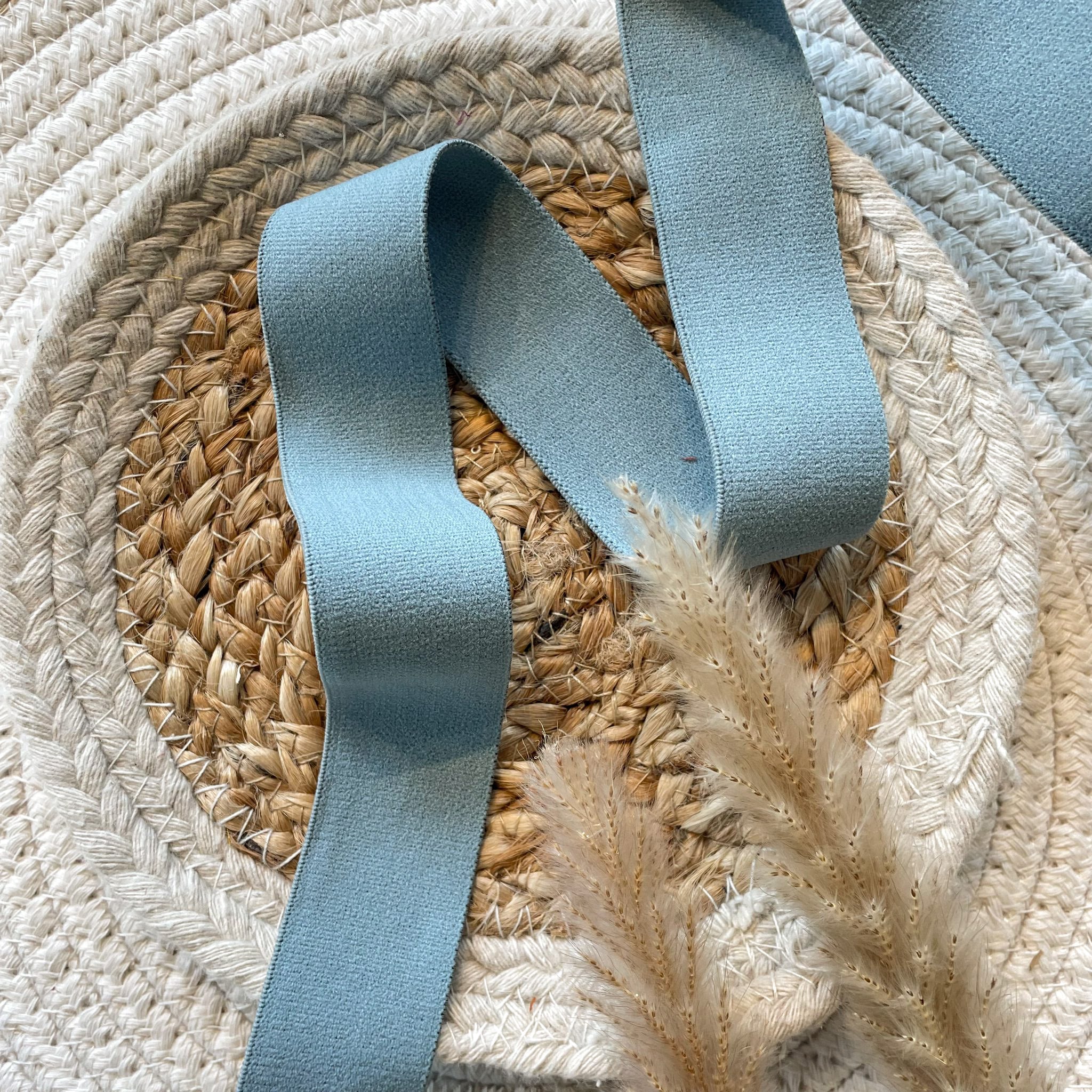 Élastique 32 mm - Bleu/gris