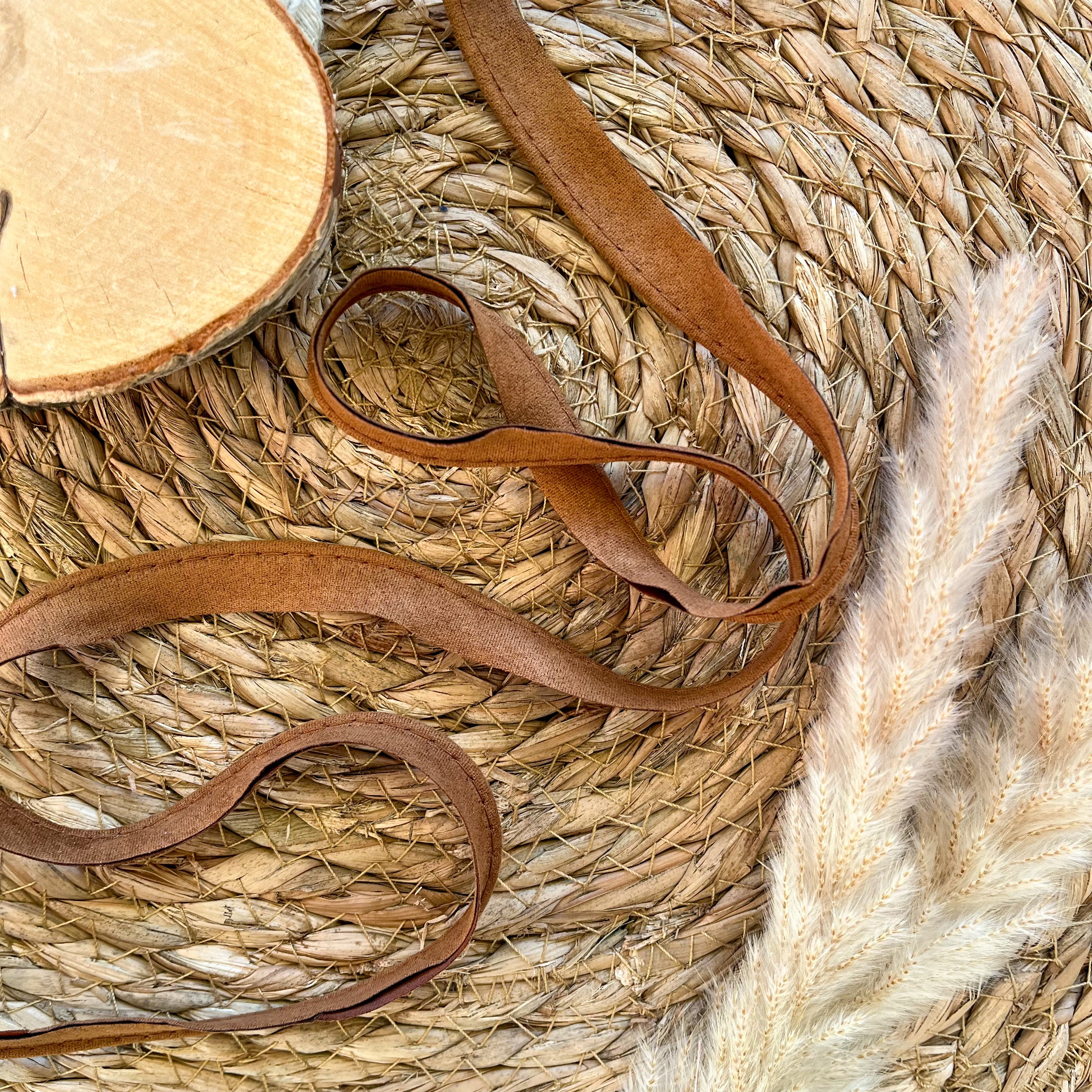 Passepoil en daim - Cognac