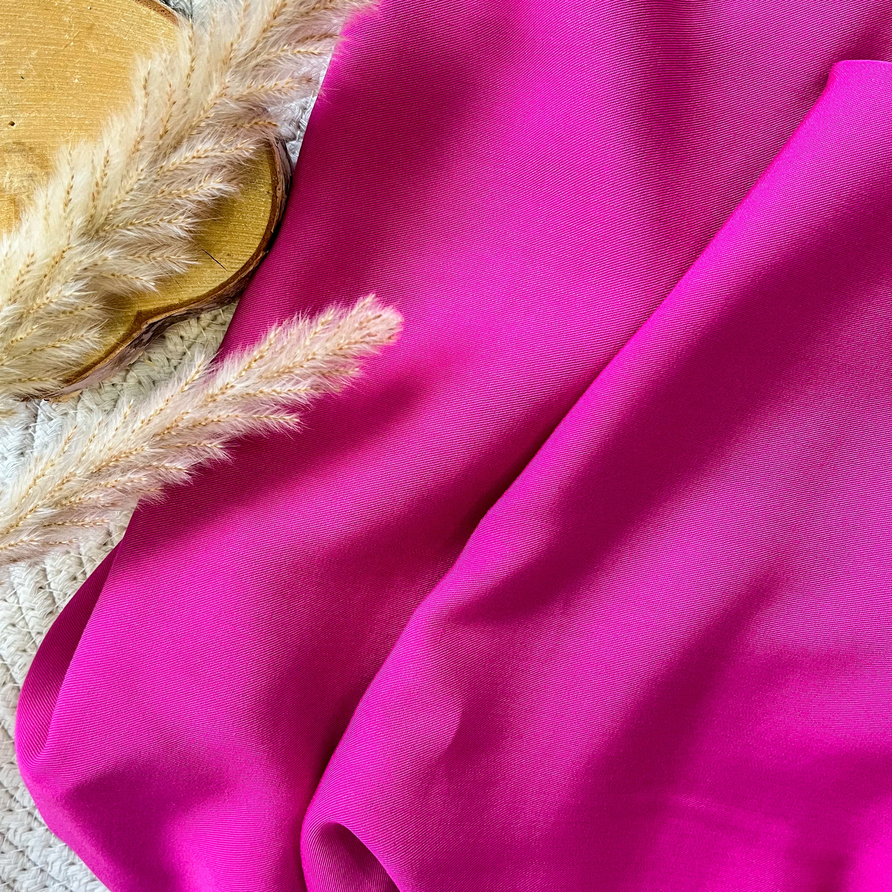 Twill de viscose - Fuchsia